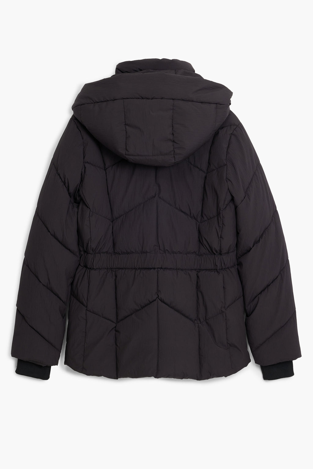 CHAQUETA NEGRA DE MUJER DESIGUAL 