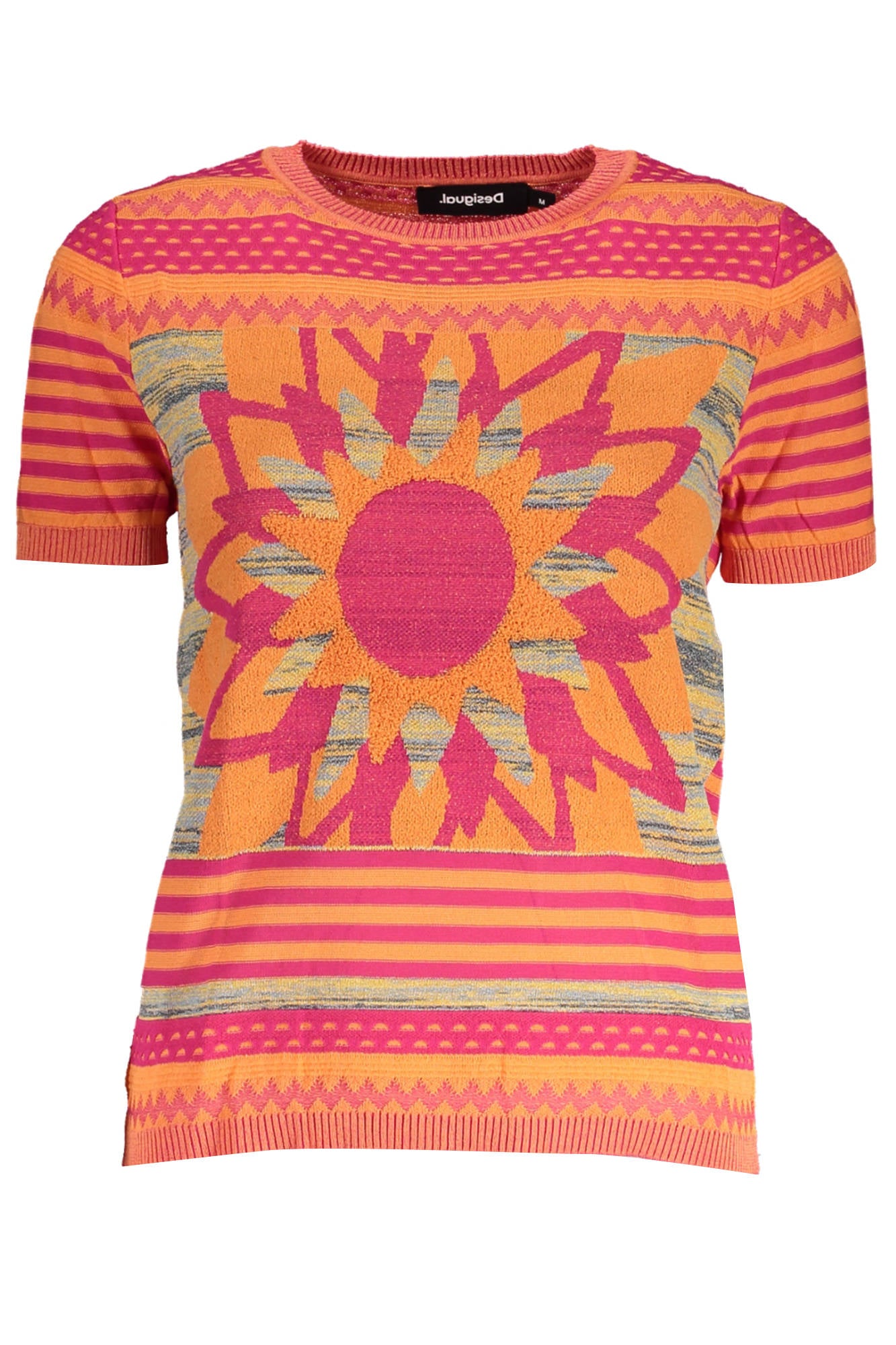 SUÉTER NARANJA DE MUJER DESIGUAL 