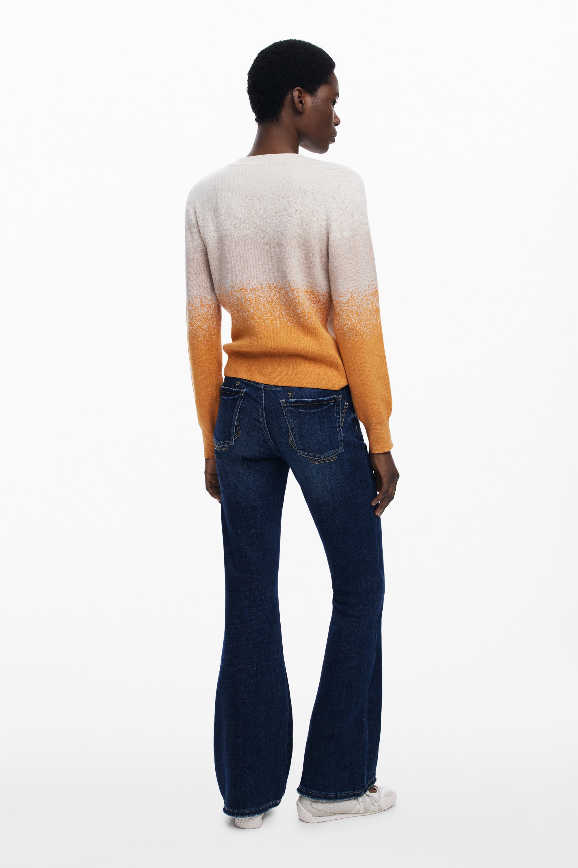 SUÉTER BEIGE DE MUJER DESIGUAL 