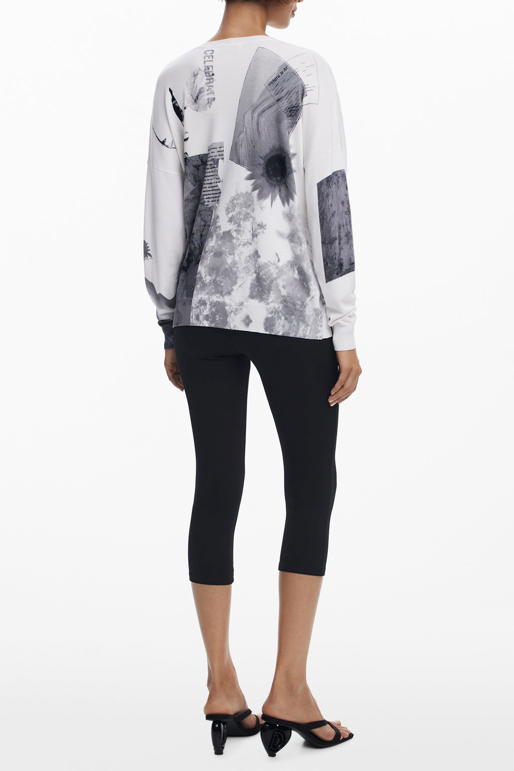 SUÉTER BLANCO DE MUJER DESIGUAL 