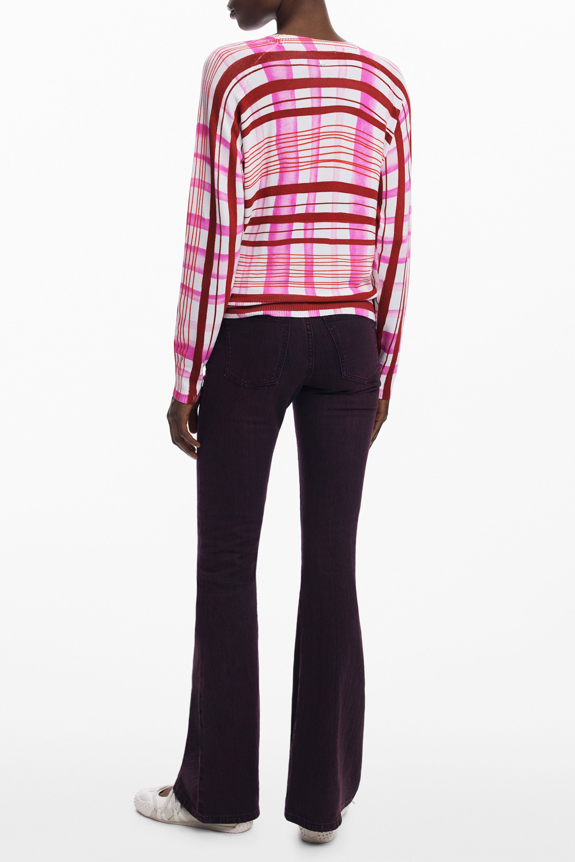 SUÉTER ROSA DE MUJER DESIGUAL 