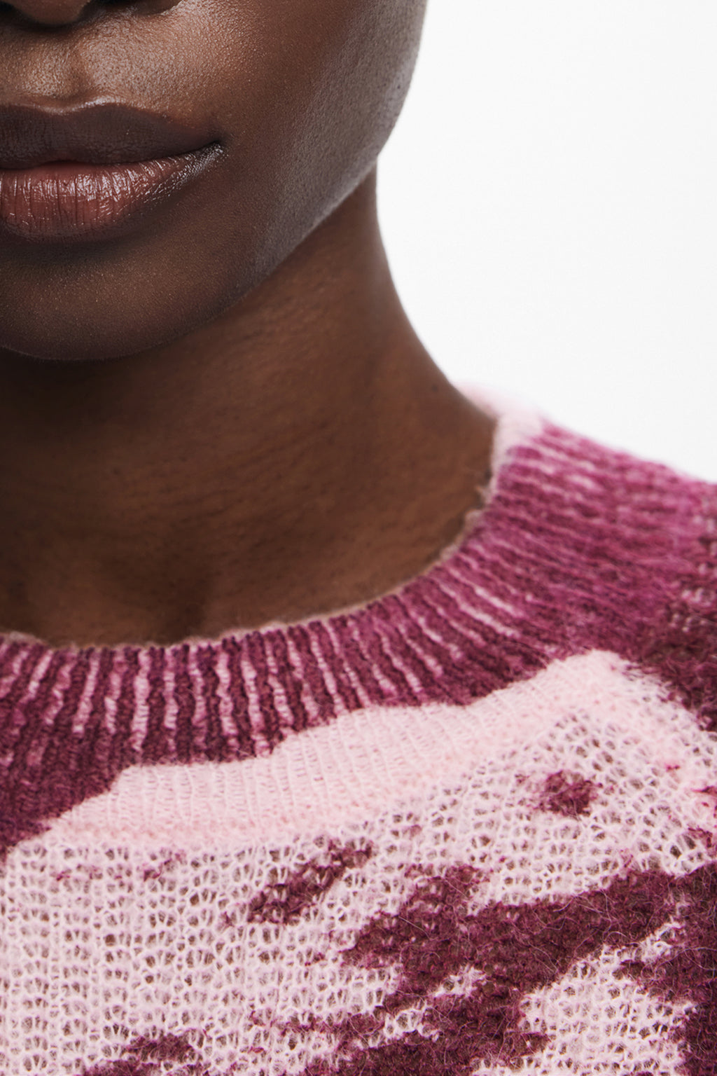 DESIGUAL MAGLIA DONNA ROSA