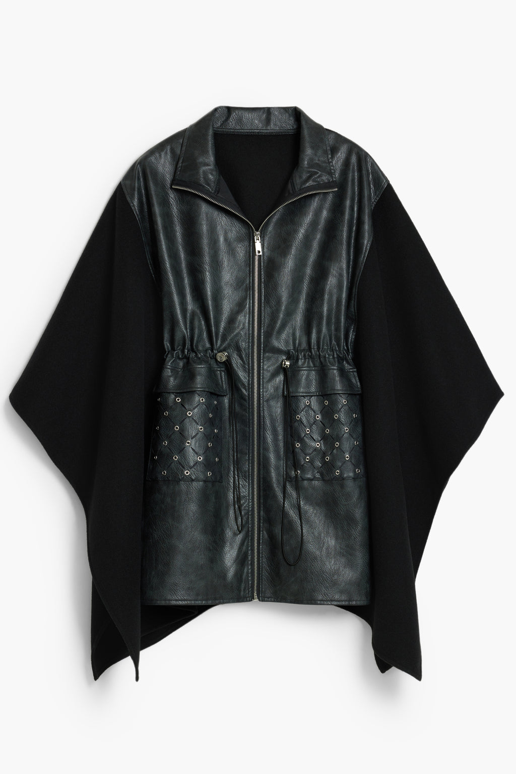 DESIGUAL PONCHO DONNA NERO