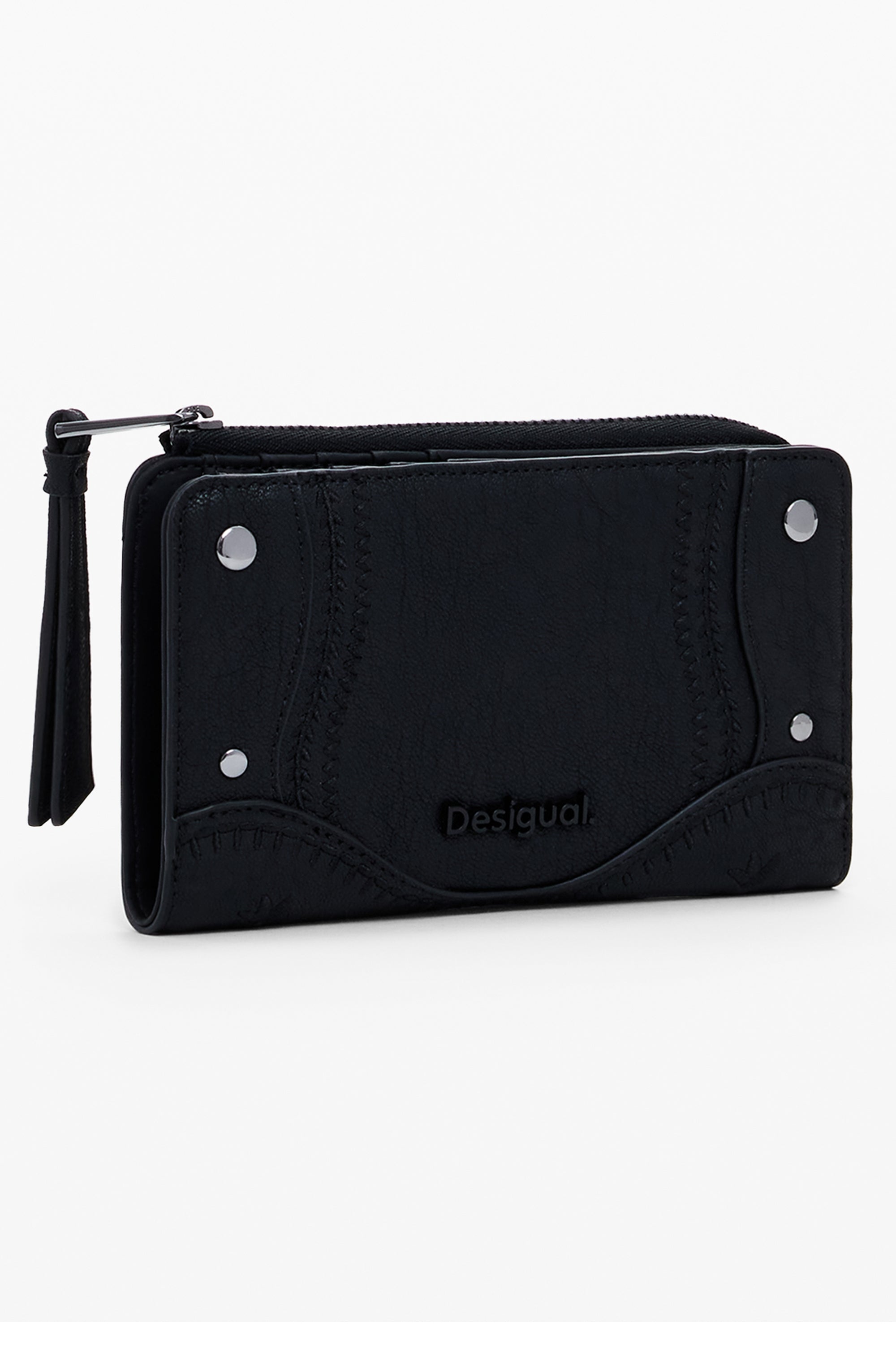 DESIGUAL WOMEN'S BLACK WALLET 
