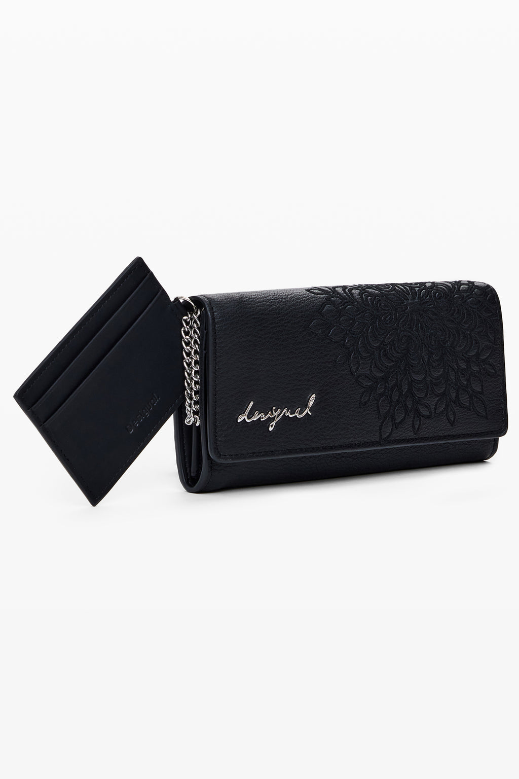 CARTERA NEGRA DE MUJER DESIGUAL 