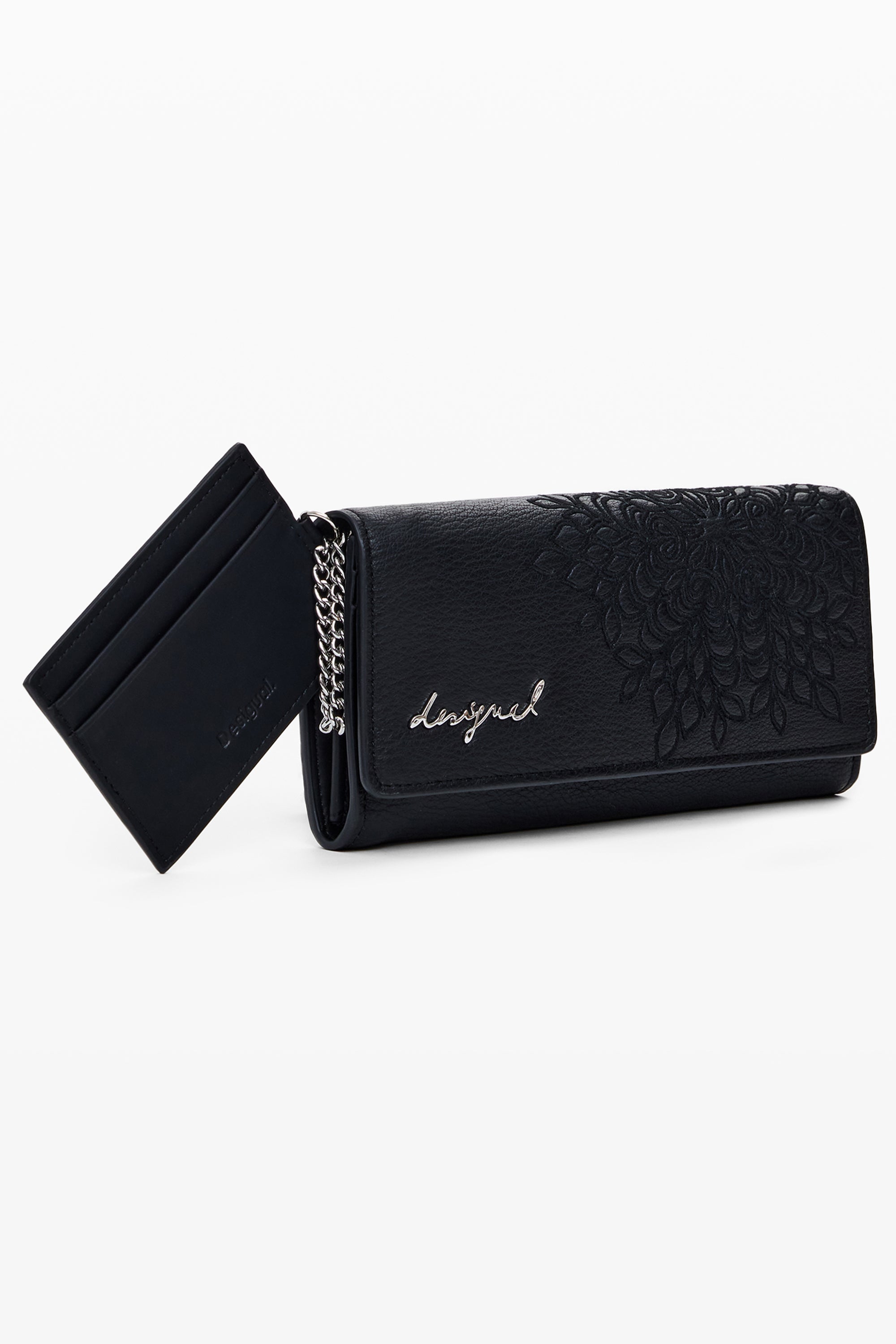 DESIGUAL WOMEN'S BLACK WALLET 