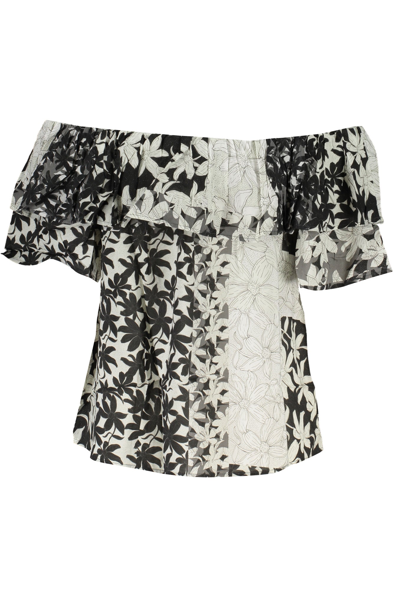 CAMISETA DE MANGA CORTA MUJER DESIGUAL BLANCA 