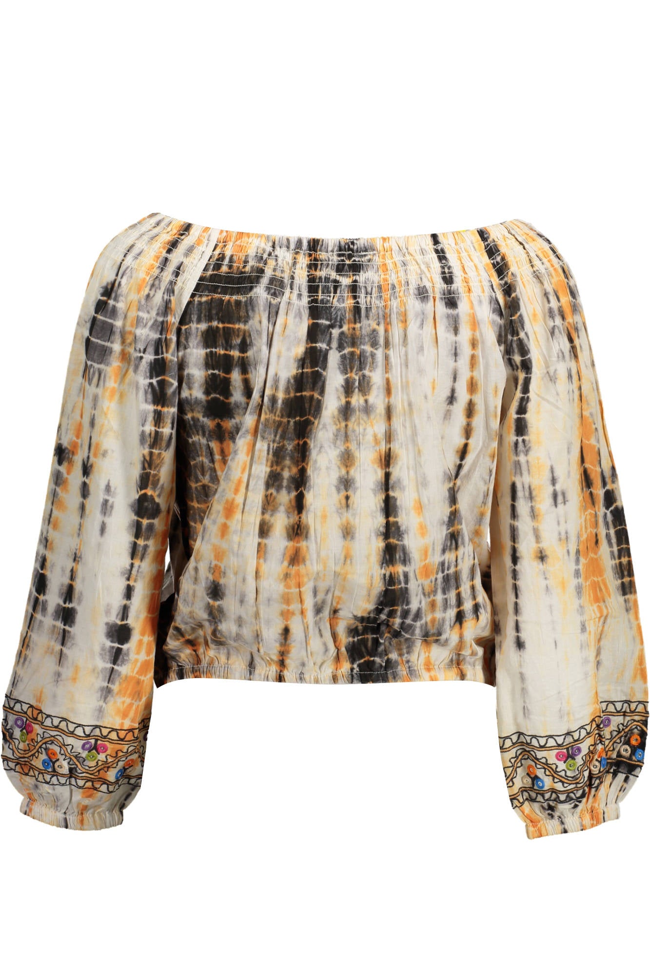 CAMISETA DE MANGA LARGA DE MUJER DESIGUAL BEIGE 