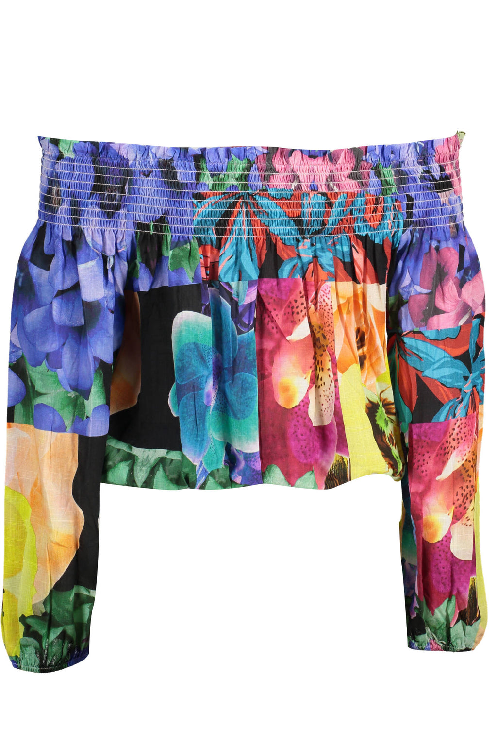 CAMISETA DE MANGA LARGA ROSA DE MUJER DESIGUAL 