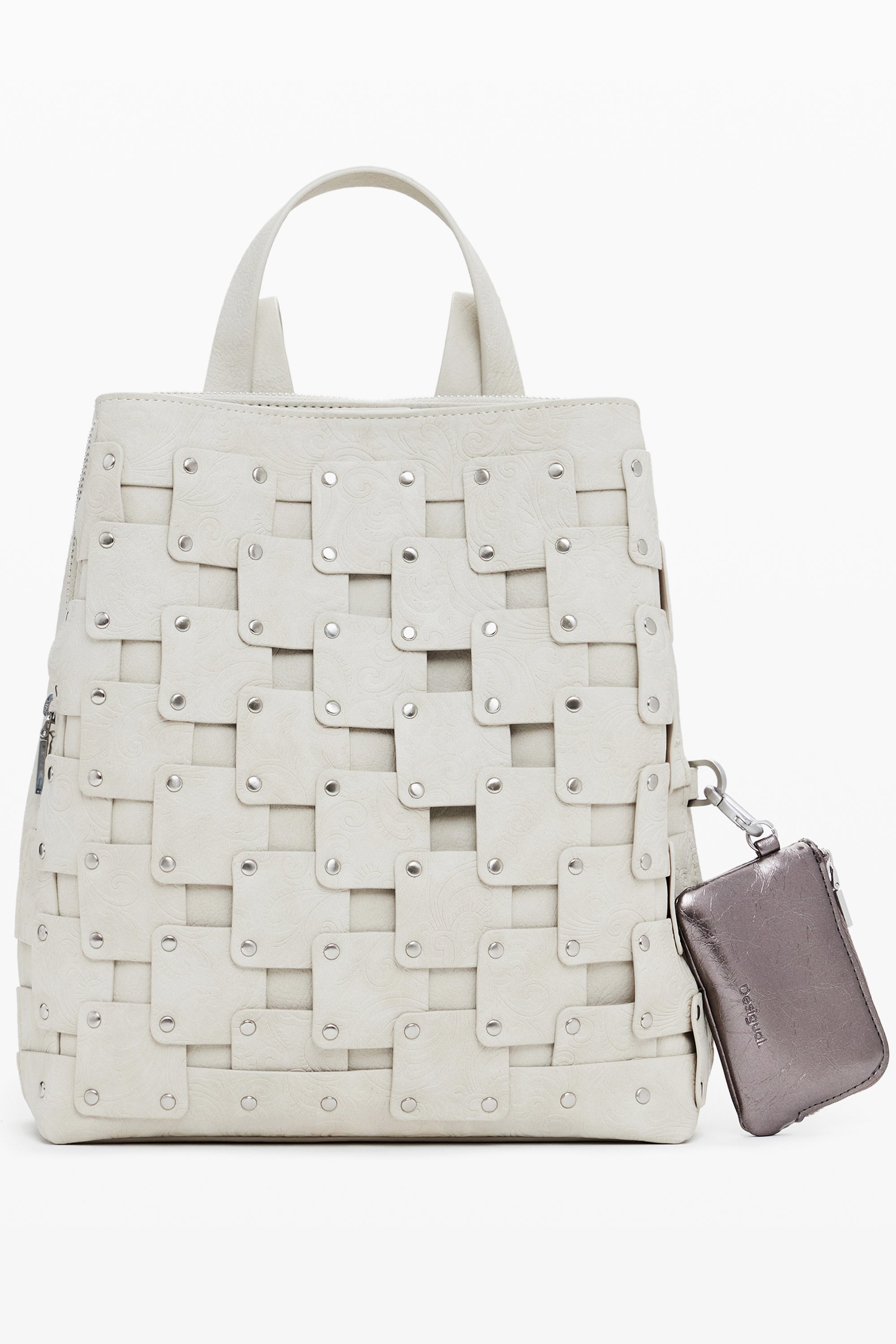 MOCHILA BEIGE DE MUJER DESIGUAL 
