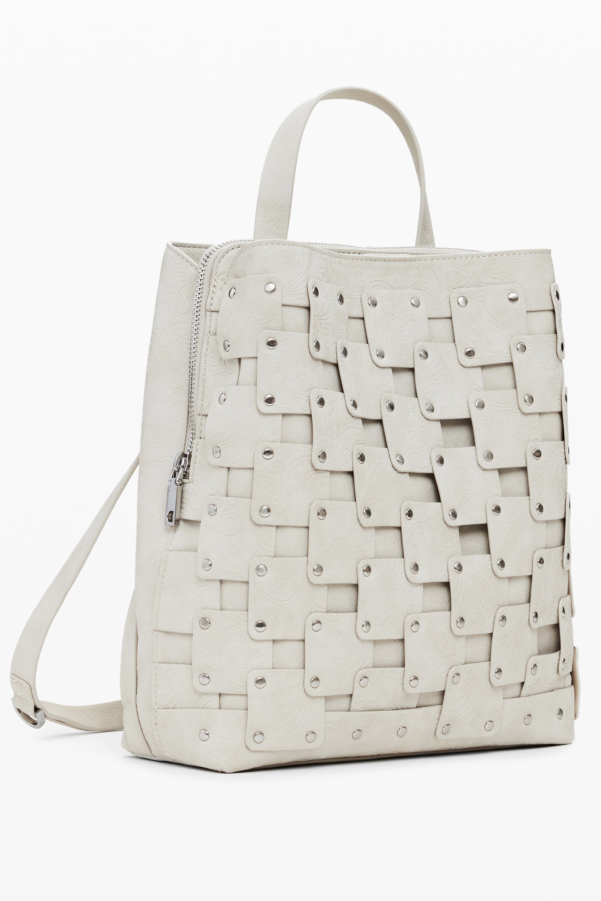 MOCHILA BEIGE DE MUJER DESIGUAL 