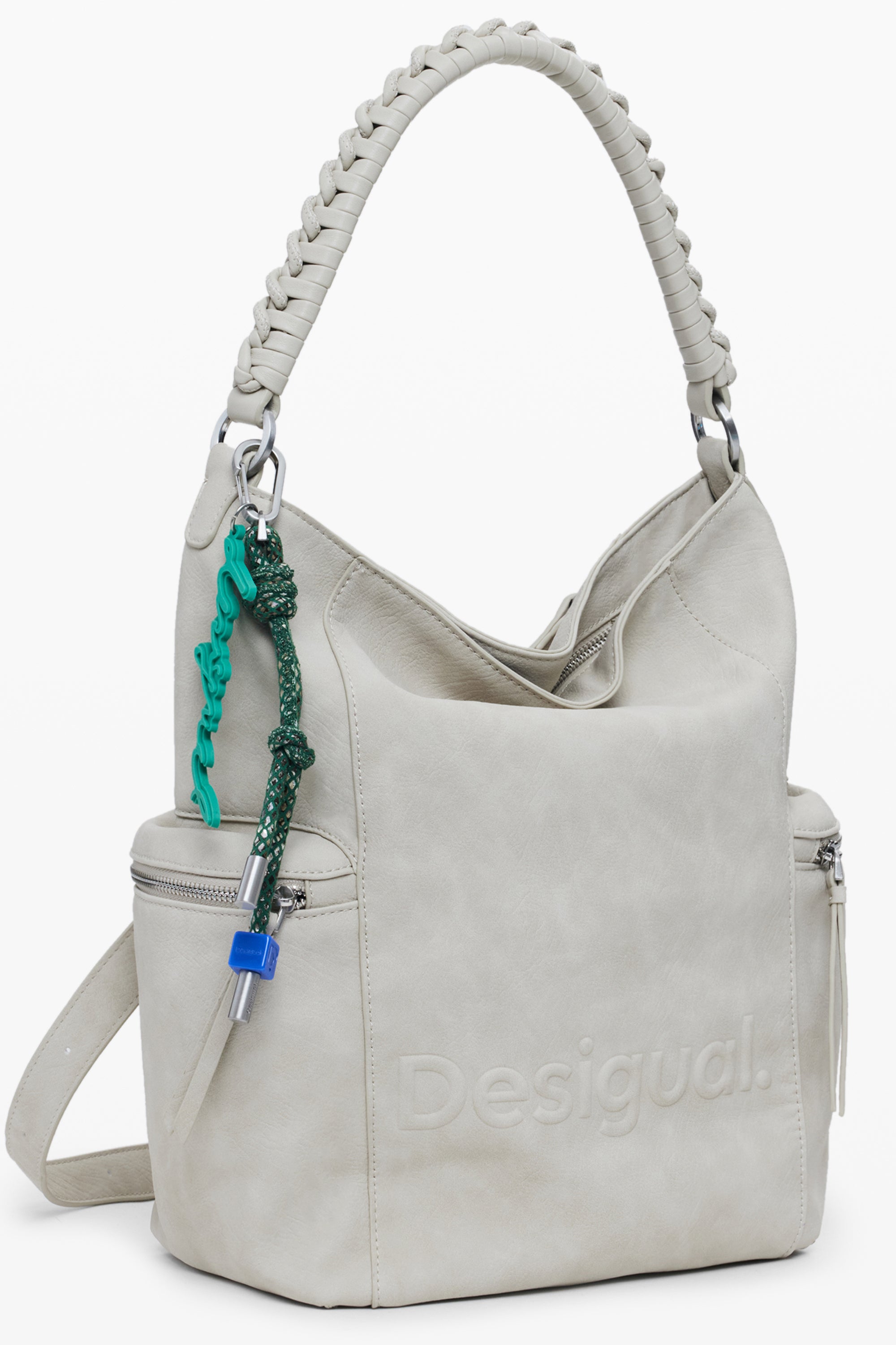 MOCHILA BEIGE DE MUJER DESIGUAL 
