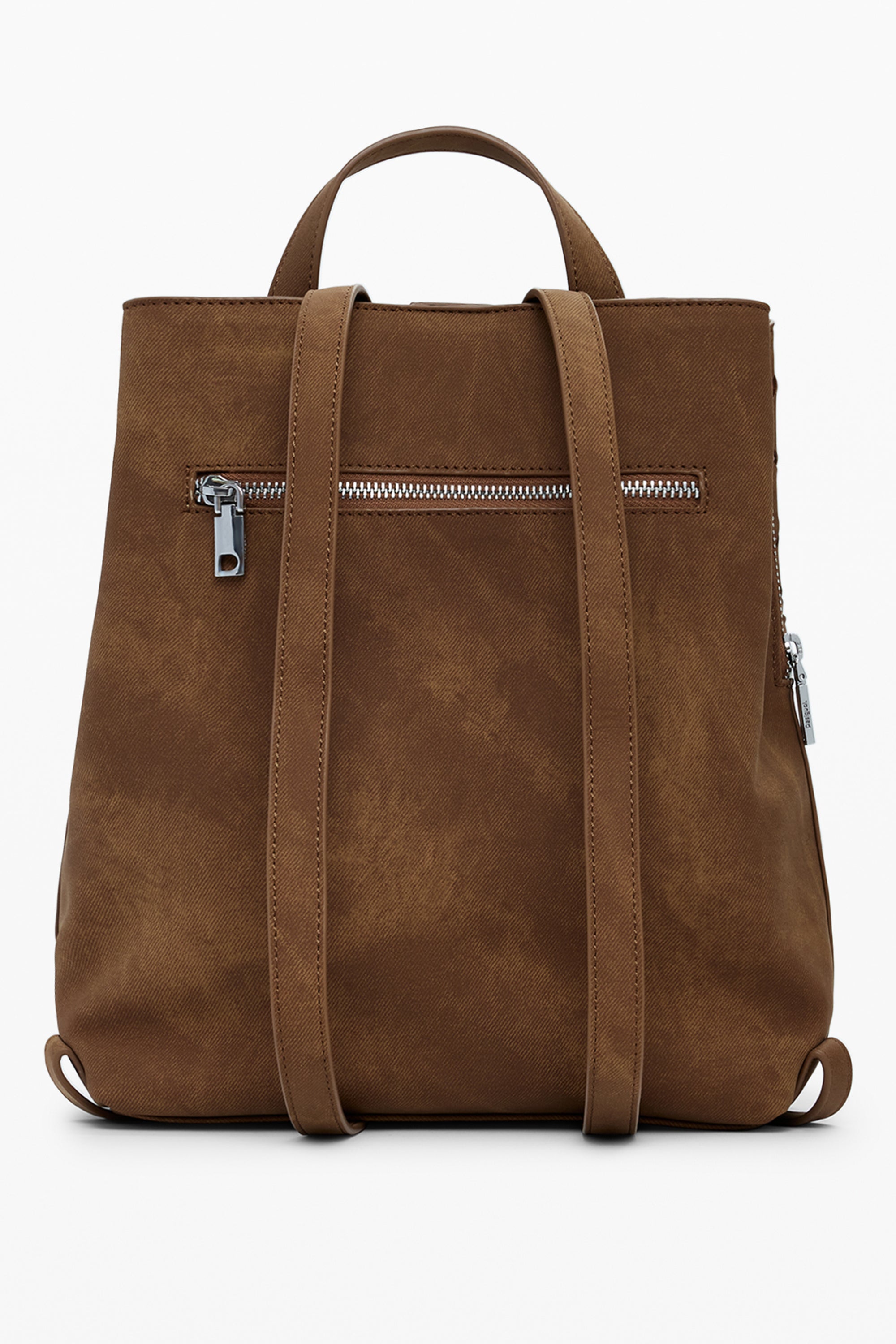 MOCHILA MARRÓN DE MUJER DESIGUAL 