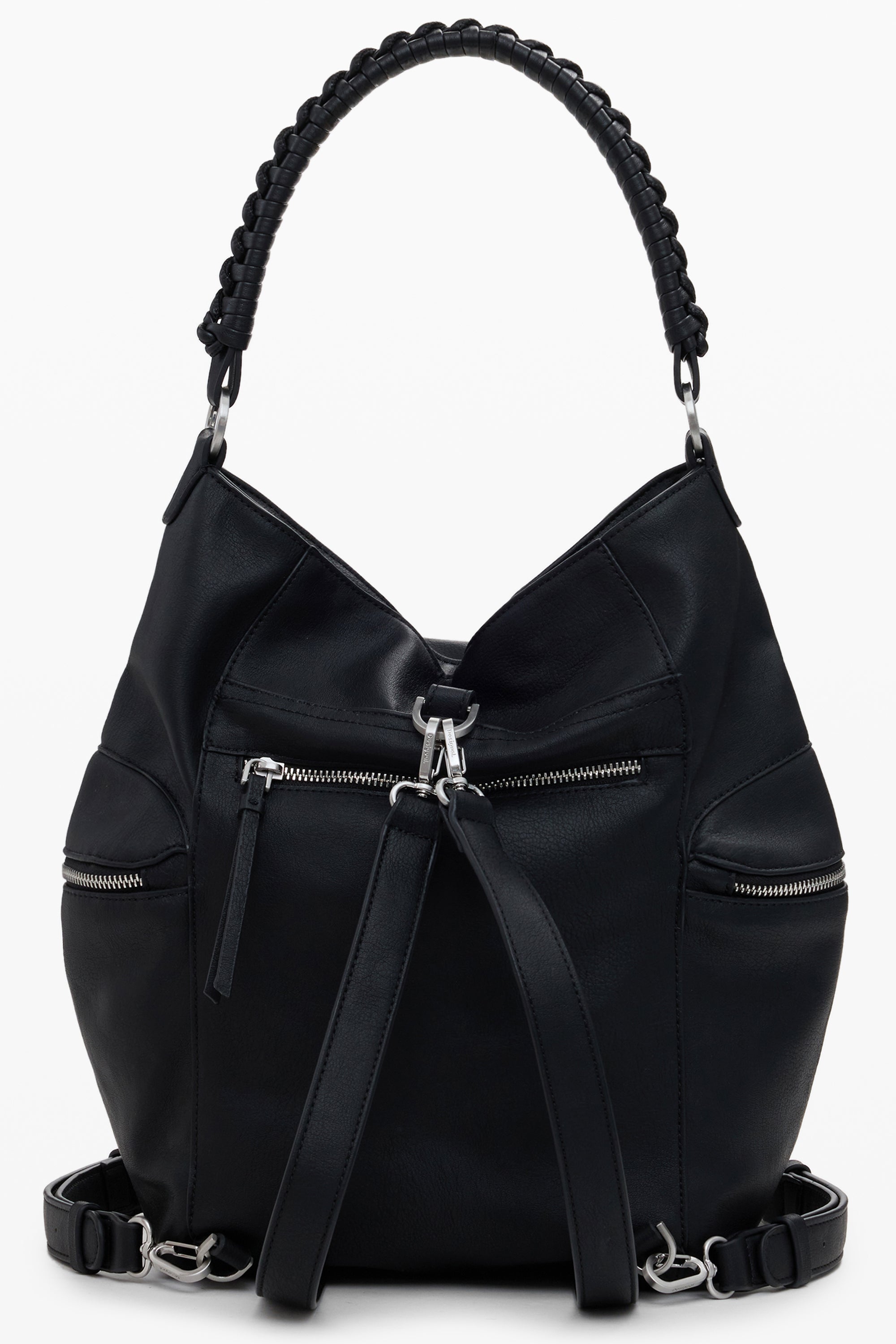 MOCHILA NEGRA DE MUJER DESIGUAL 