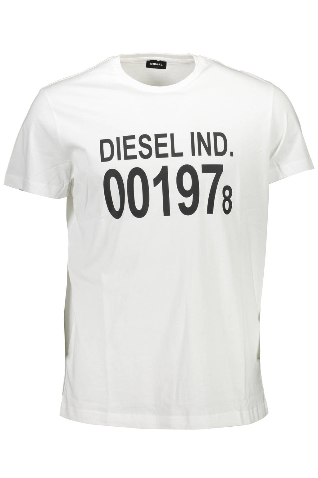 DIESEL MEN'S SHORT-SLEEVED T-SHIRT WHITE 