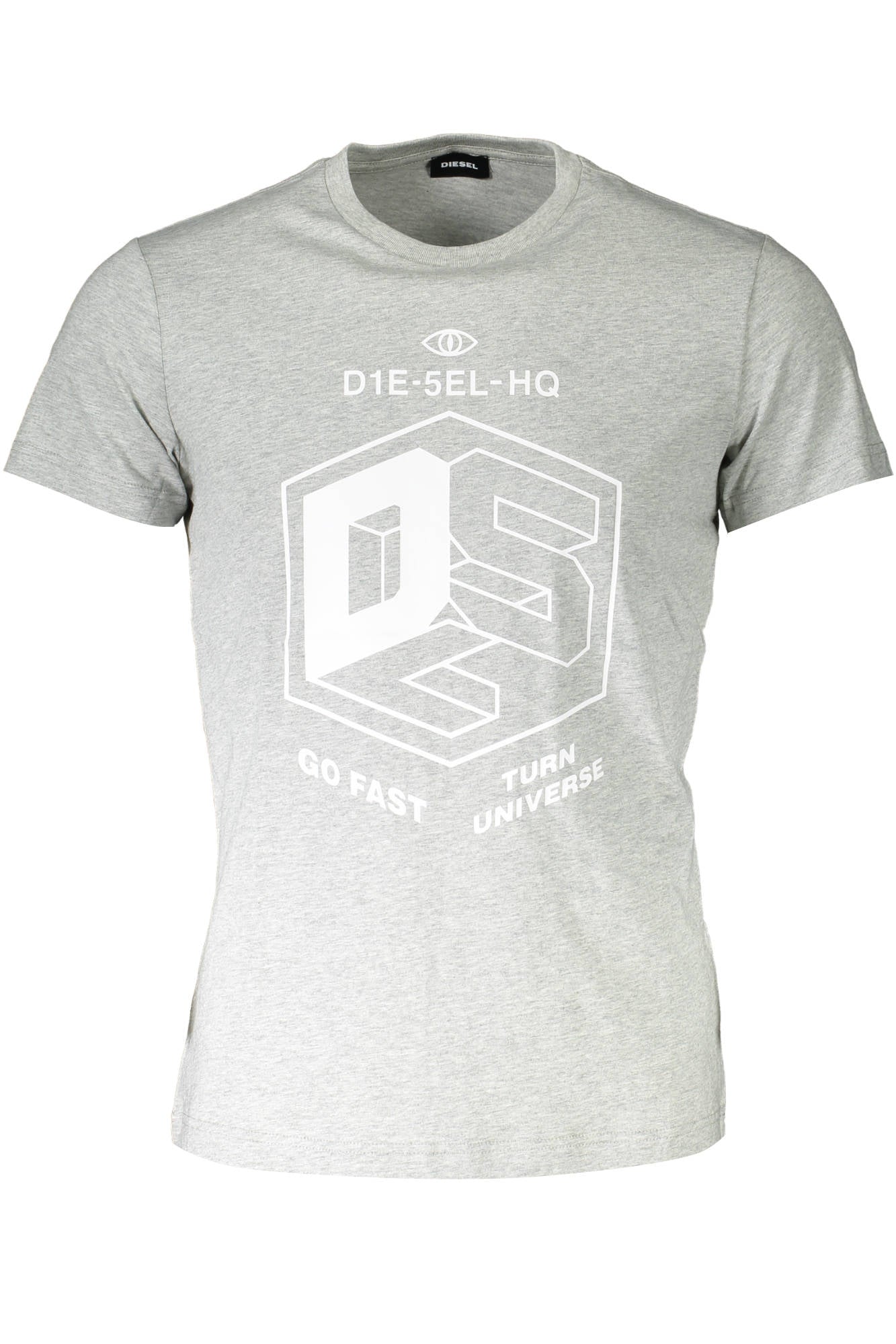 CAMISETA DE MANGA CORTA PARA HOMBRE DIESEL, GRIS 