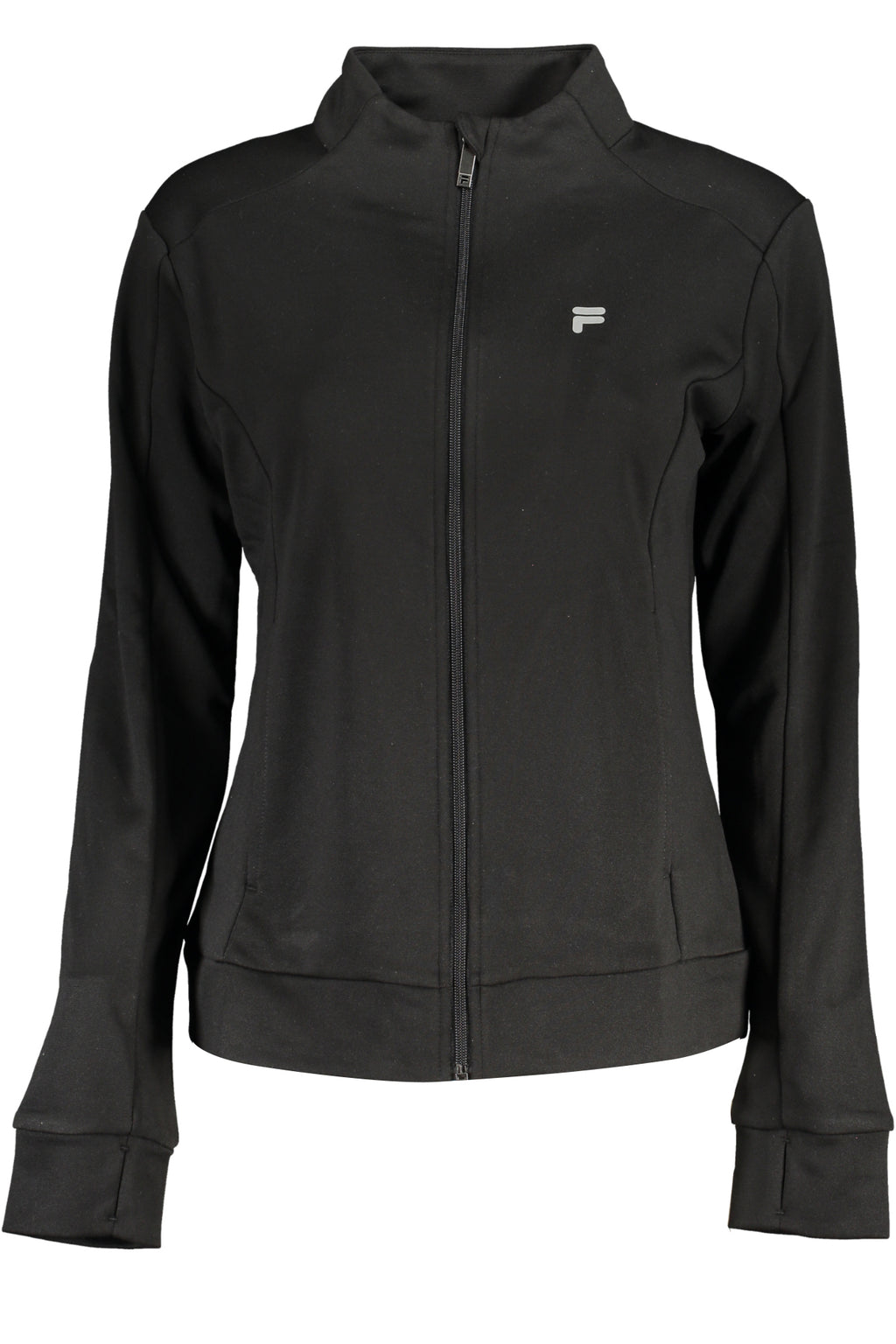 FILA WOMEN'S BLACK ZIP-UP SWEATSHIRT 