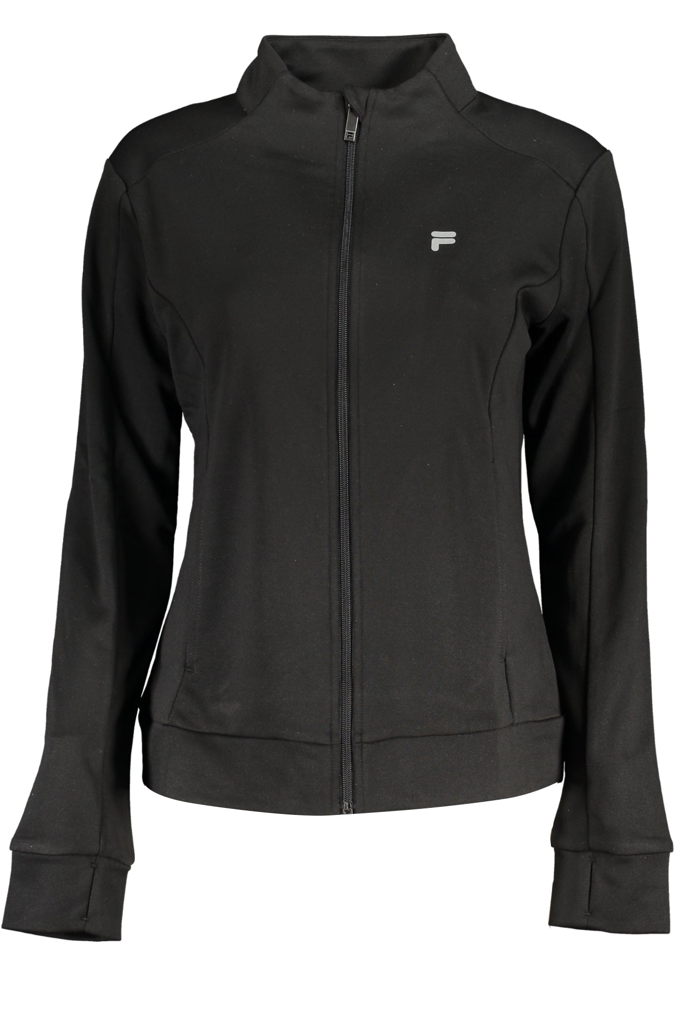 FILA WOMEN'S BLACK ZIP-UP SWEATSHIRT 