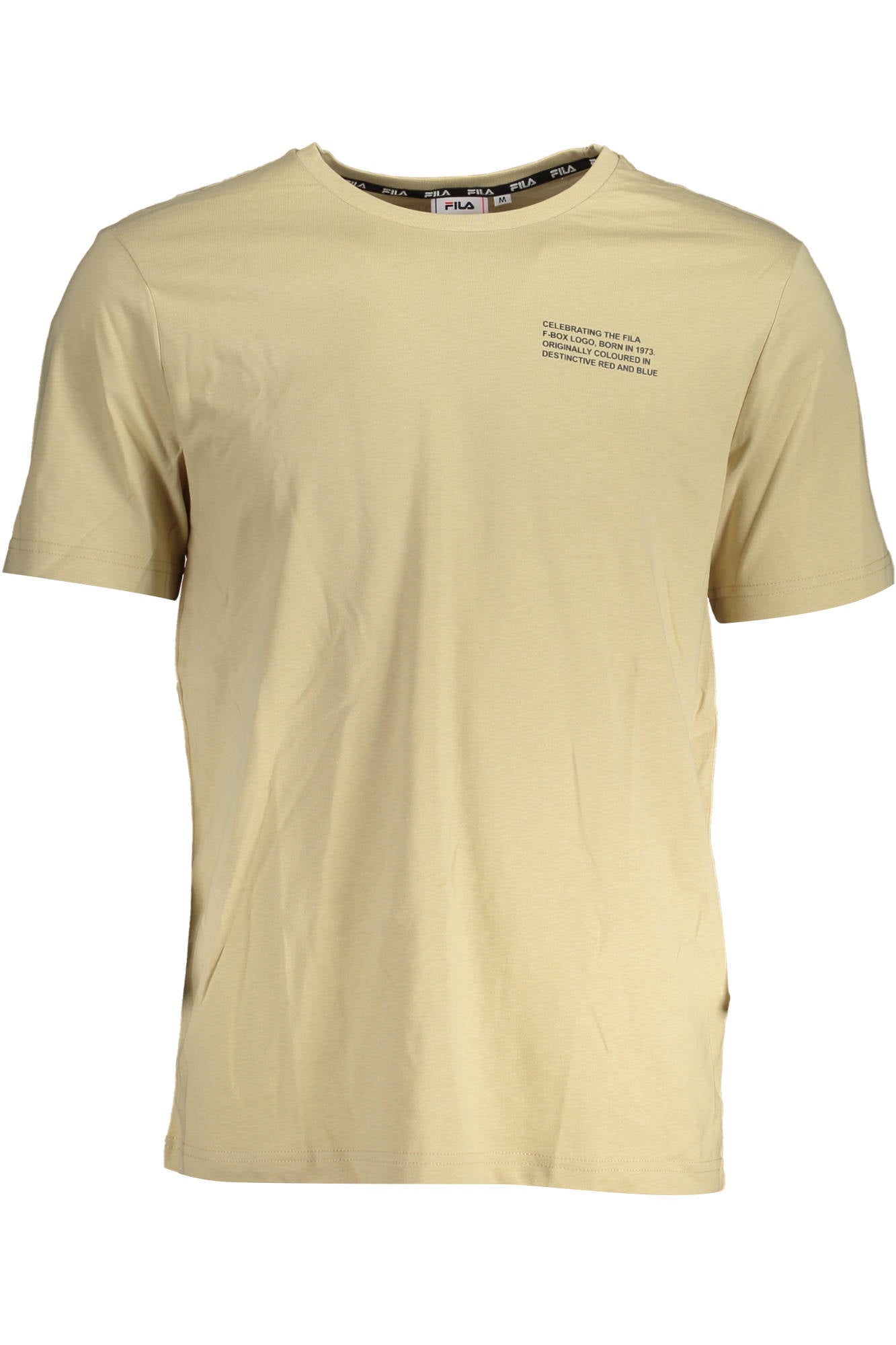 CAMISETA DE MANGA CORTA FILA PARA HOMBRE, BEIGE 