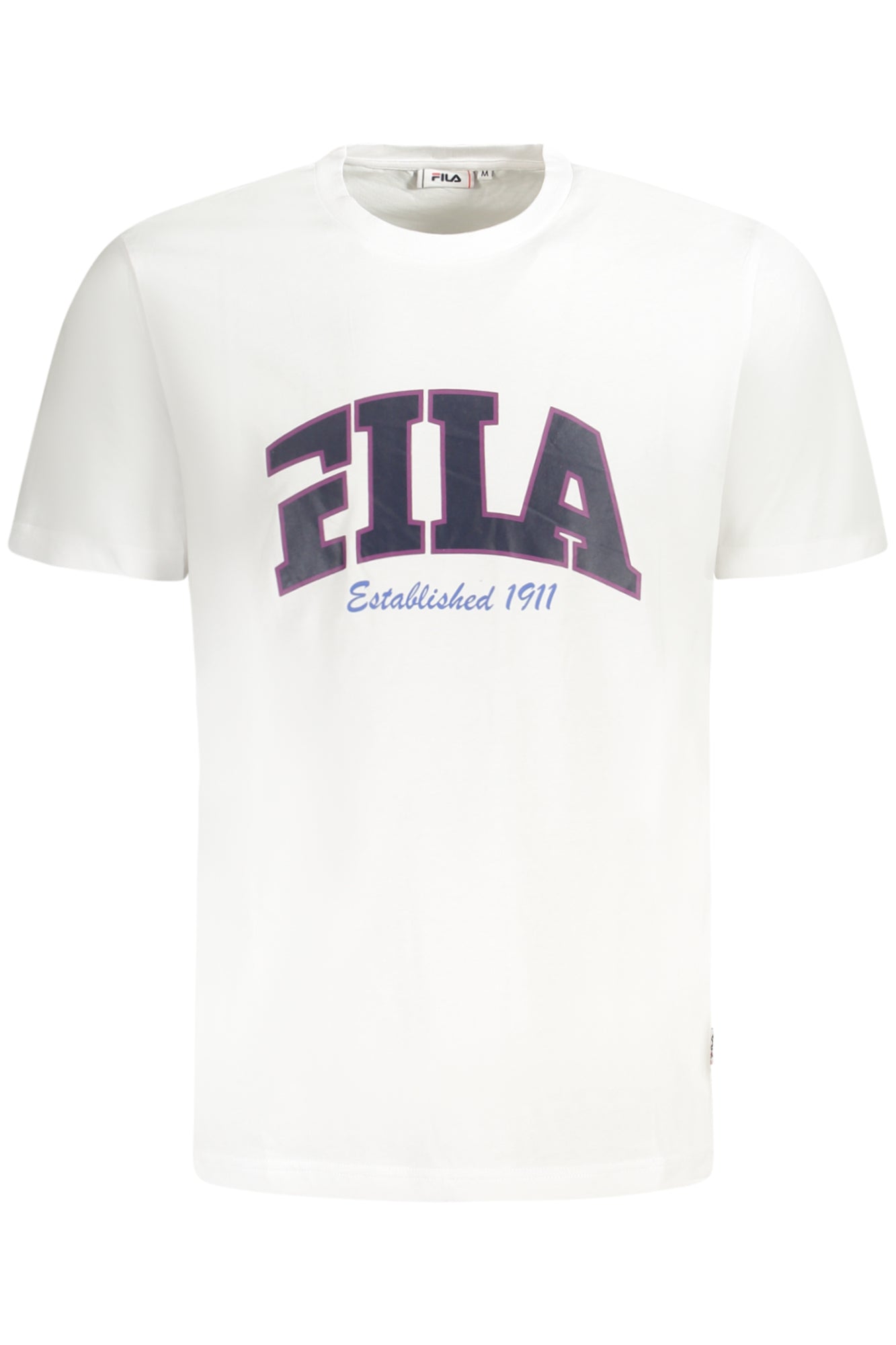 CAMISETA DE MANGA CORTA FILA PARA HOMBRE BLANCA 