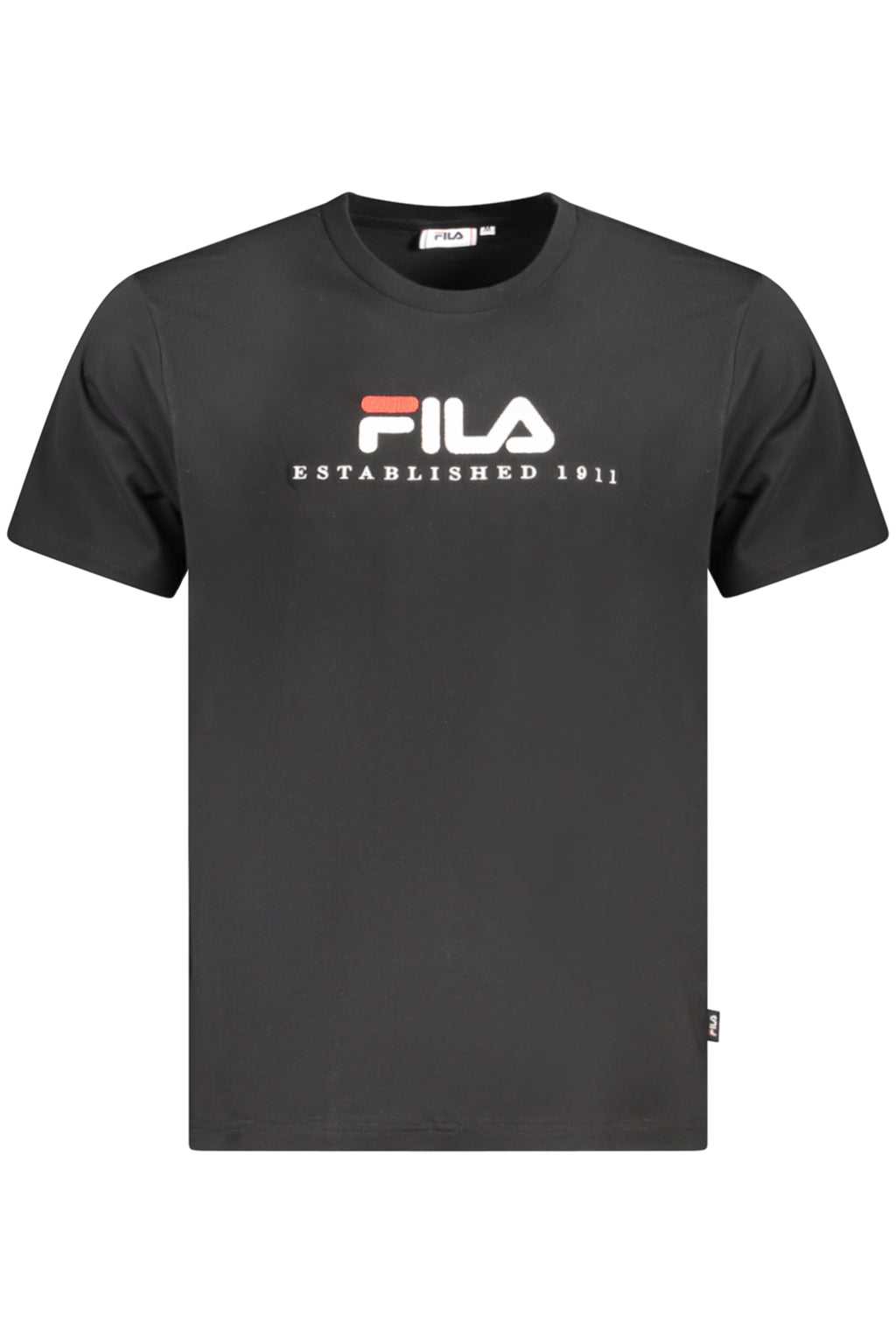 CAMISETA DE MANGA CORTA FILA PARA HOMBRE NEGRA 