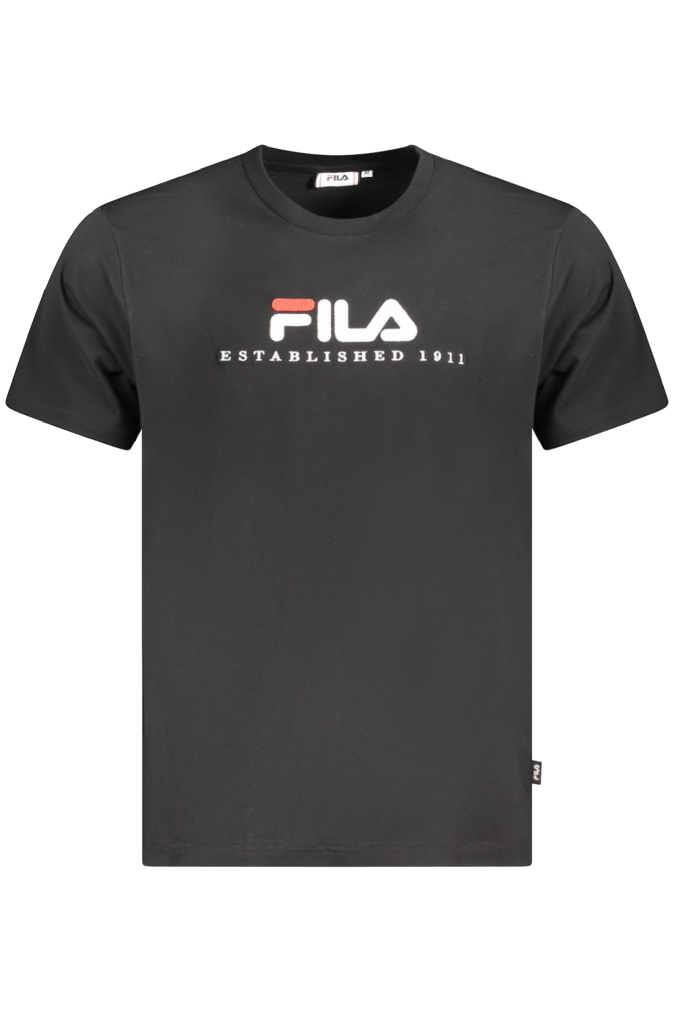 CAMISETA DE MANGA CORTA FILA PARA HOMBRE NEGRA 
