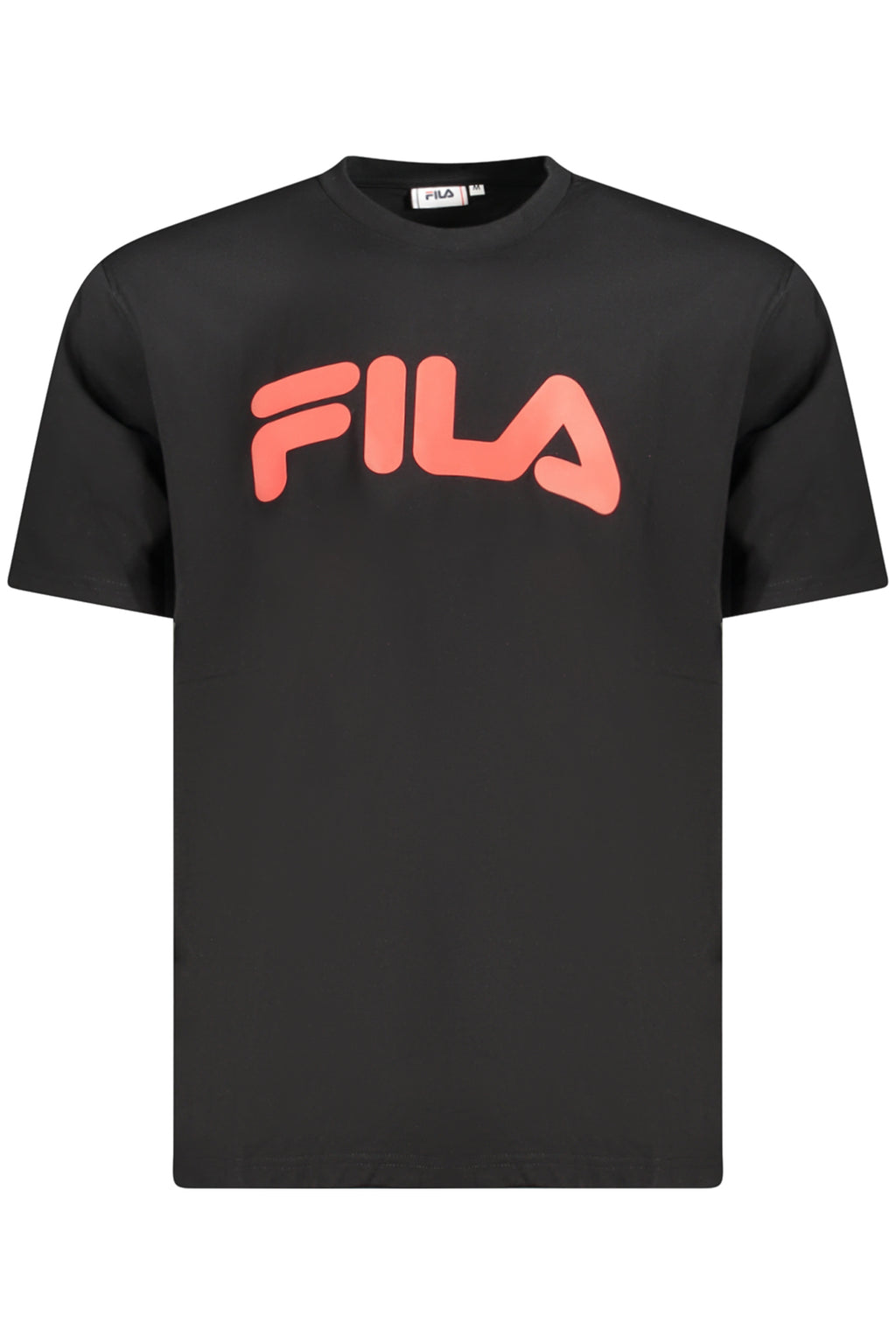 CAMISETA DE MANGA CORTA FILA PARA HOMBRE NEGRA 