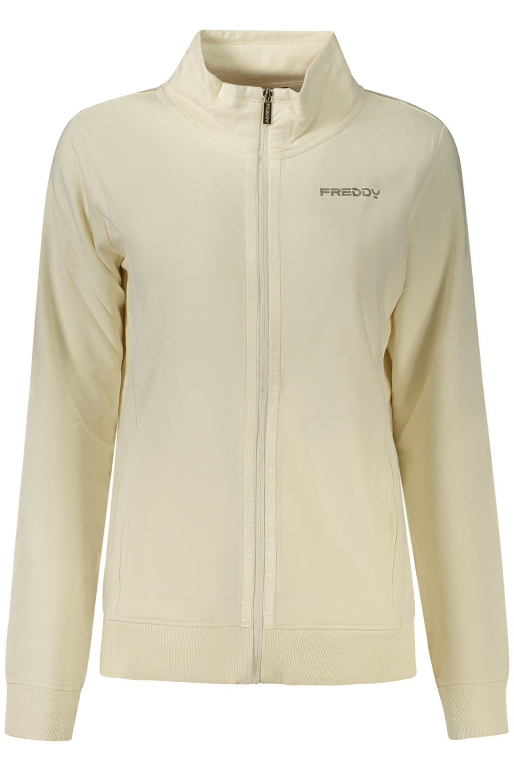 SUDADERA FREDDY BLANCA CON CREMALLERA PARA MUJER 