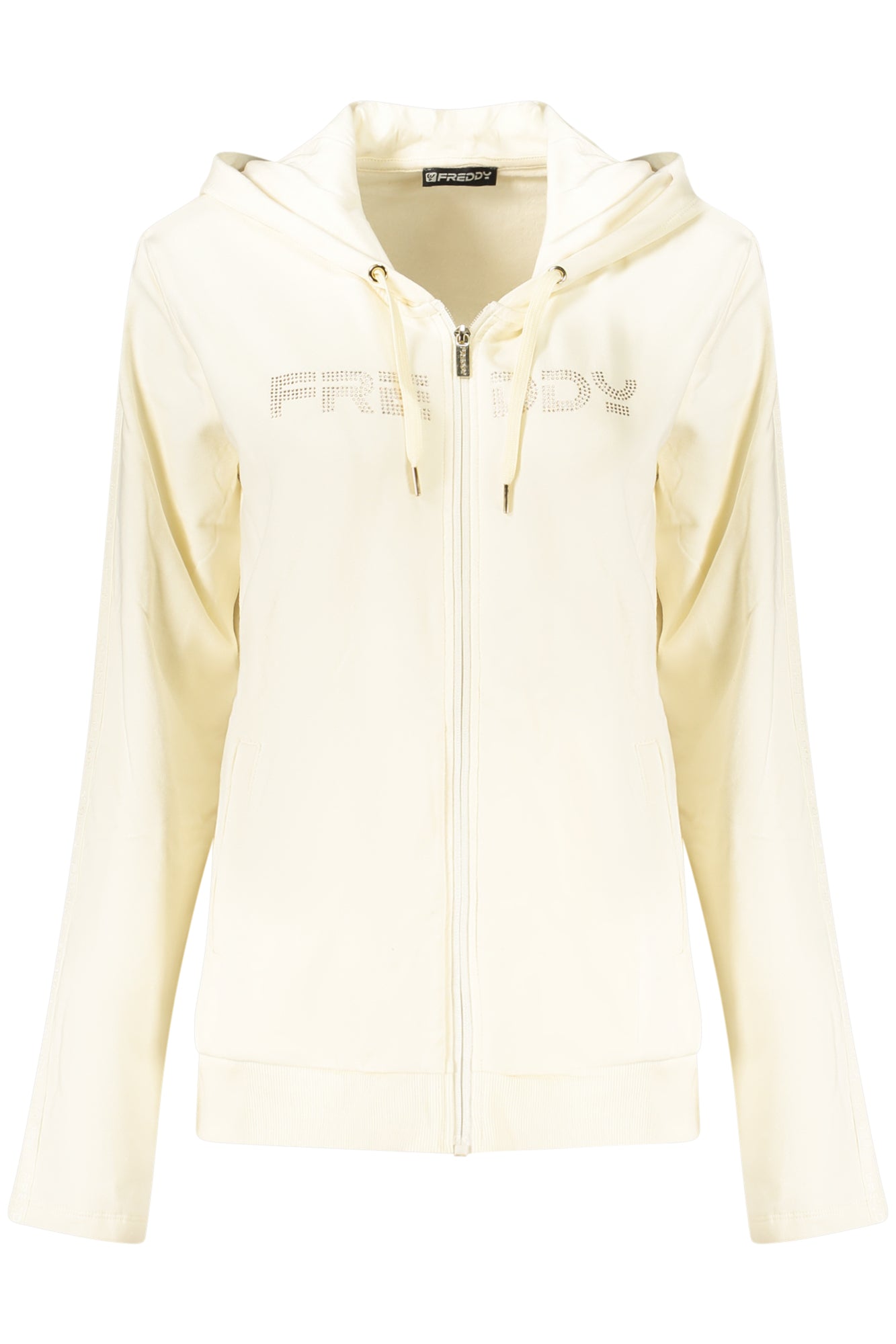 SUDADERA FREDDY BLANCA CON CREMALLERA PARA MUJER 
