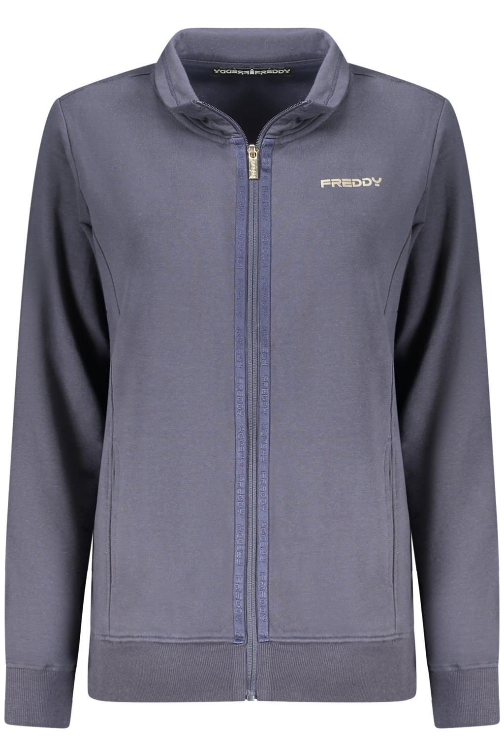 SUDADERA AZUL CON CREMALLERA FREDDY PARA MUJER 