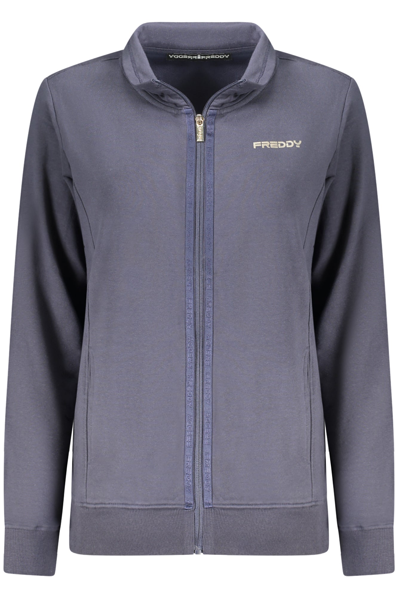 SUDADERA AZUL CON CREMALLERA FREDDY PARA MUJER 