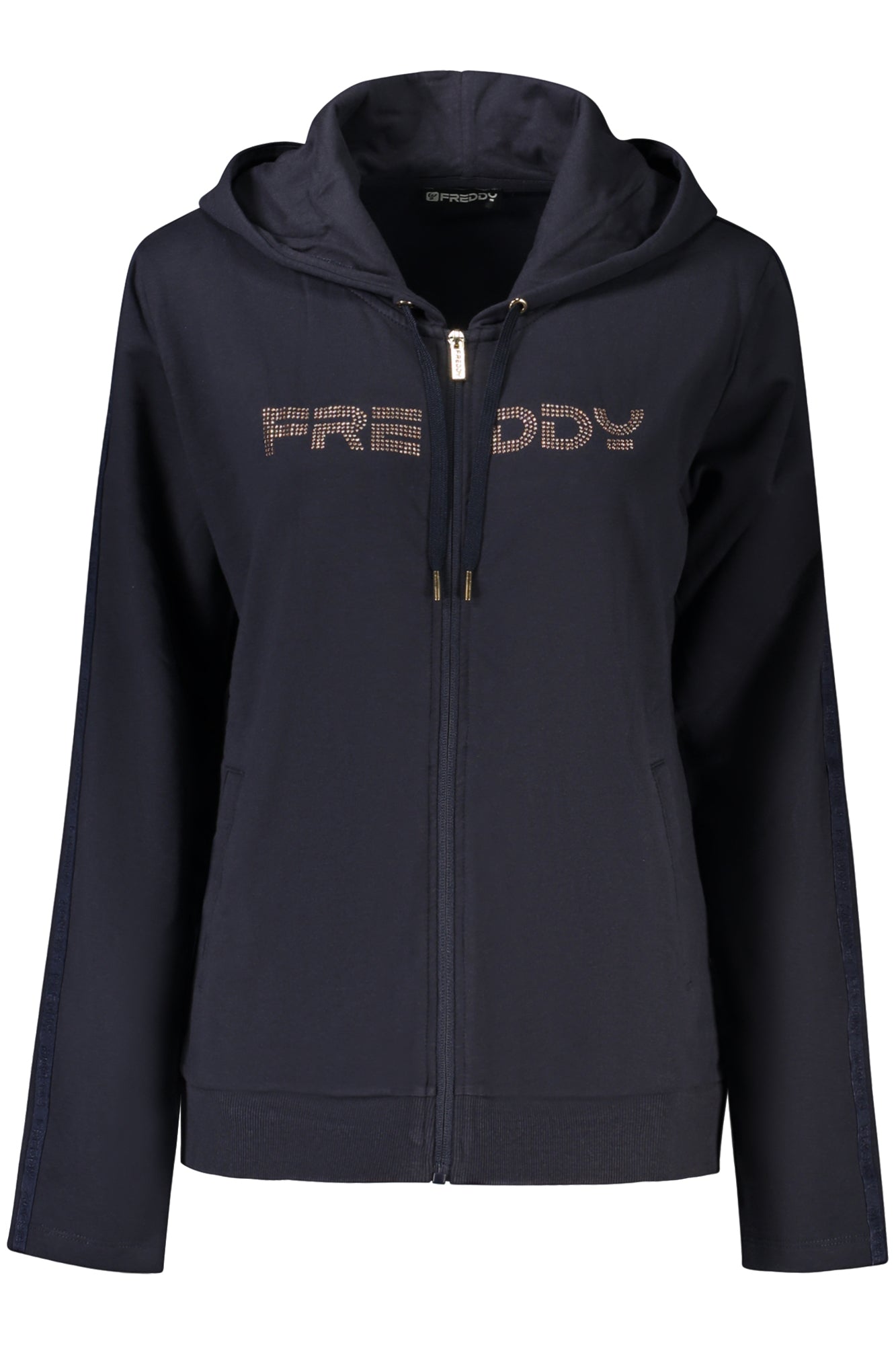 SUDADERA AZUL CON CREMALLERA FREDDY PARA MUJER 