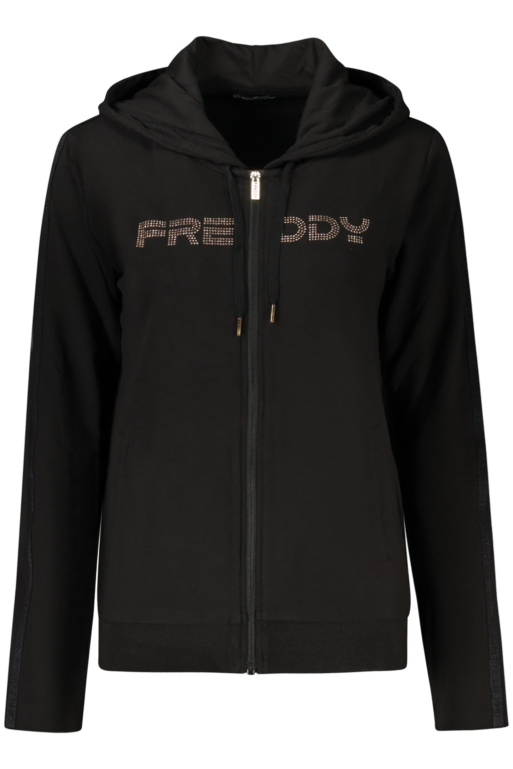 SUDADERA FREDDY NEGRA CON CREMALLERA PARA MUJER 