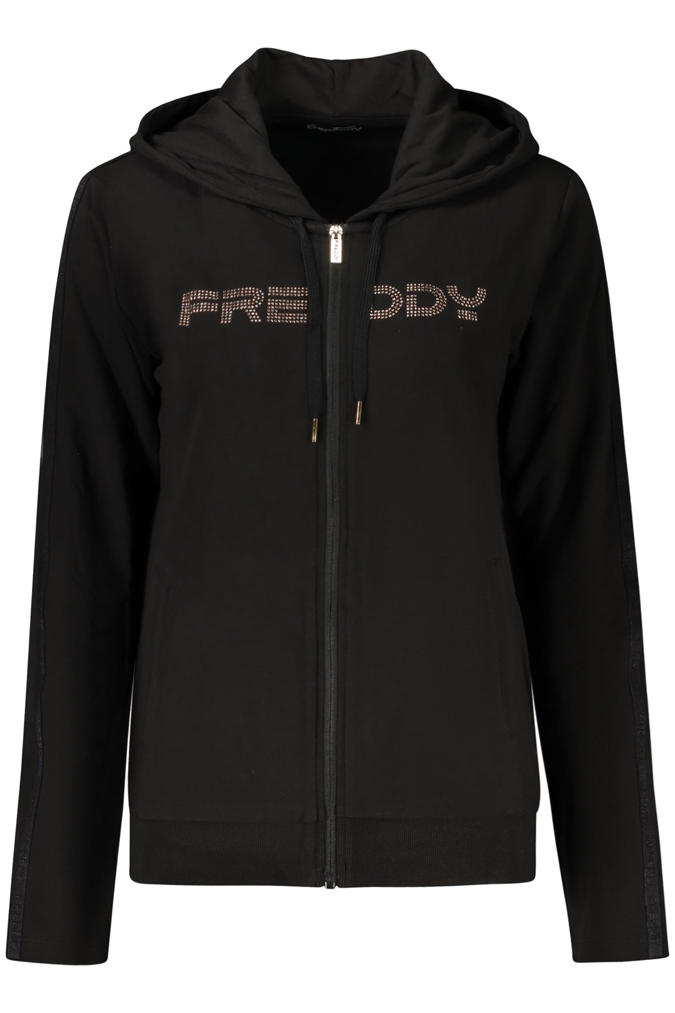 SUDADERA FREDDY NEGRA CON CREMALLERA PARA MUJER 