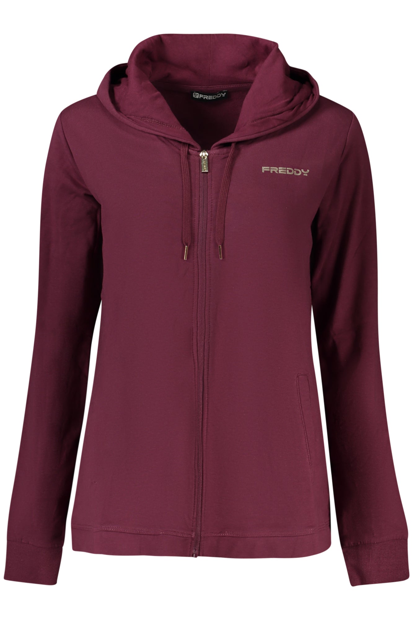 SUDADERA FREDDY MUJER MORADA CON CREMALLERA 