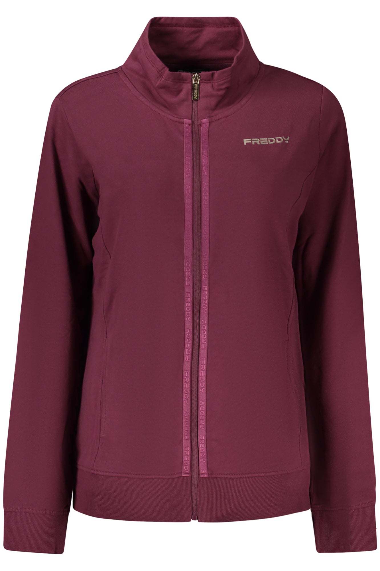SUDADERA FREDDY MUJER MORADA CON CREMALLERA 