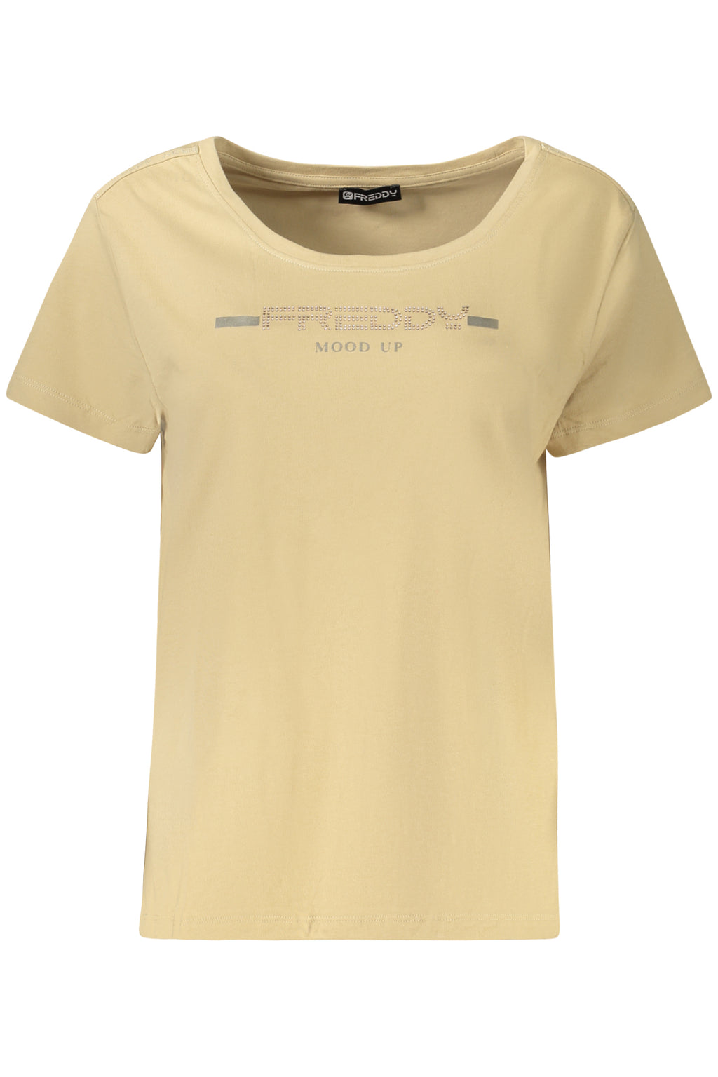 CAMISETA DE MANGA CORTA FREDDY MUJER BEIGE 