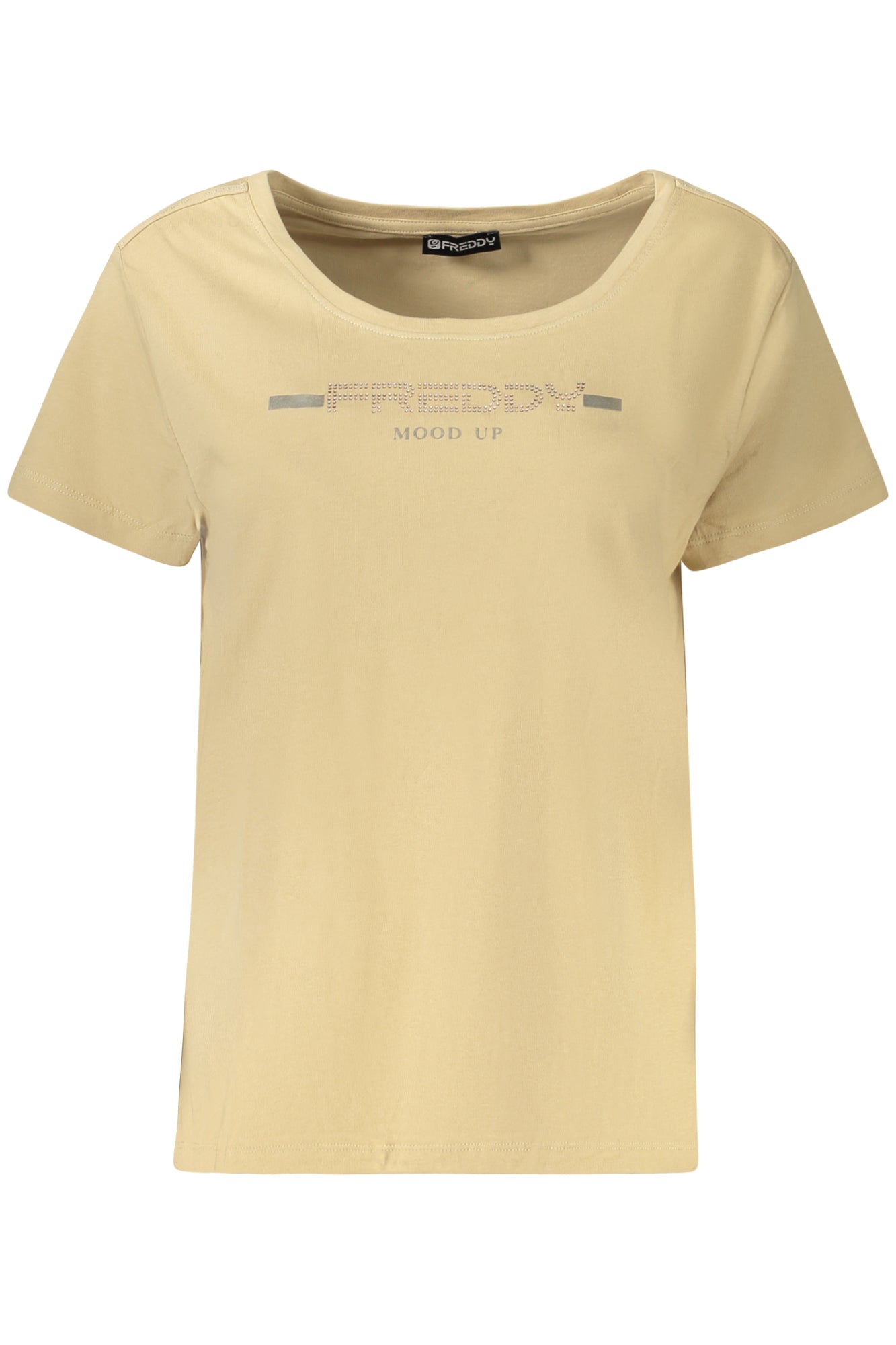 CAMISETA DE MANGA CORTA FREDDY MUJER BEIGE 