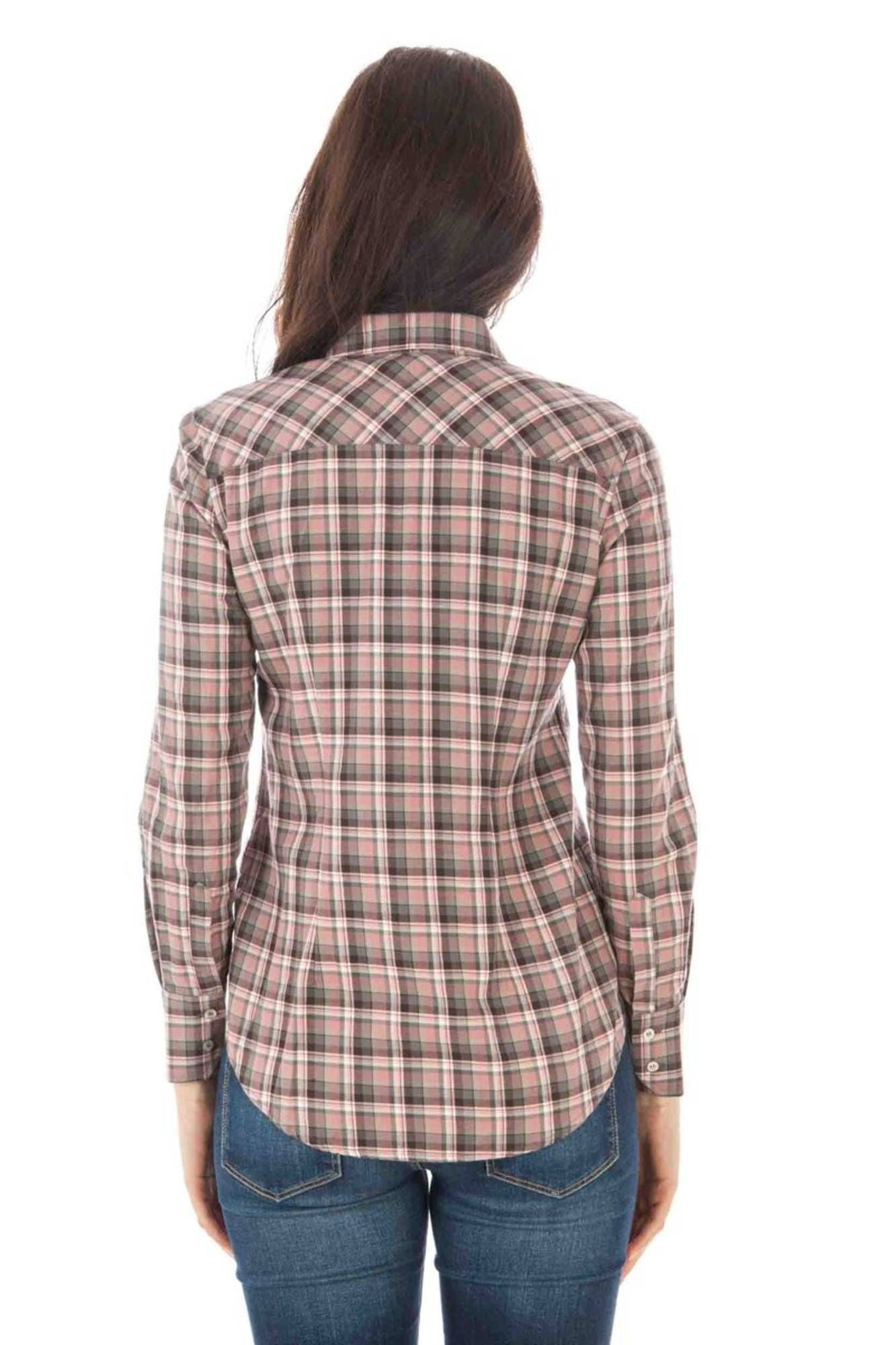 CAMISA DE MANGA LARGA ROSA PARA MUJER FRED PERRY 