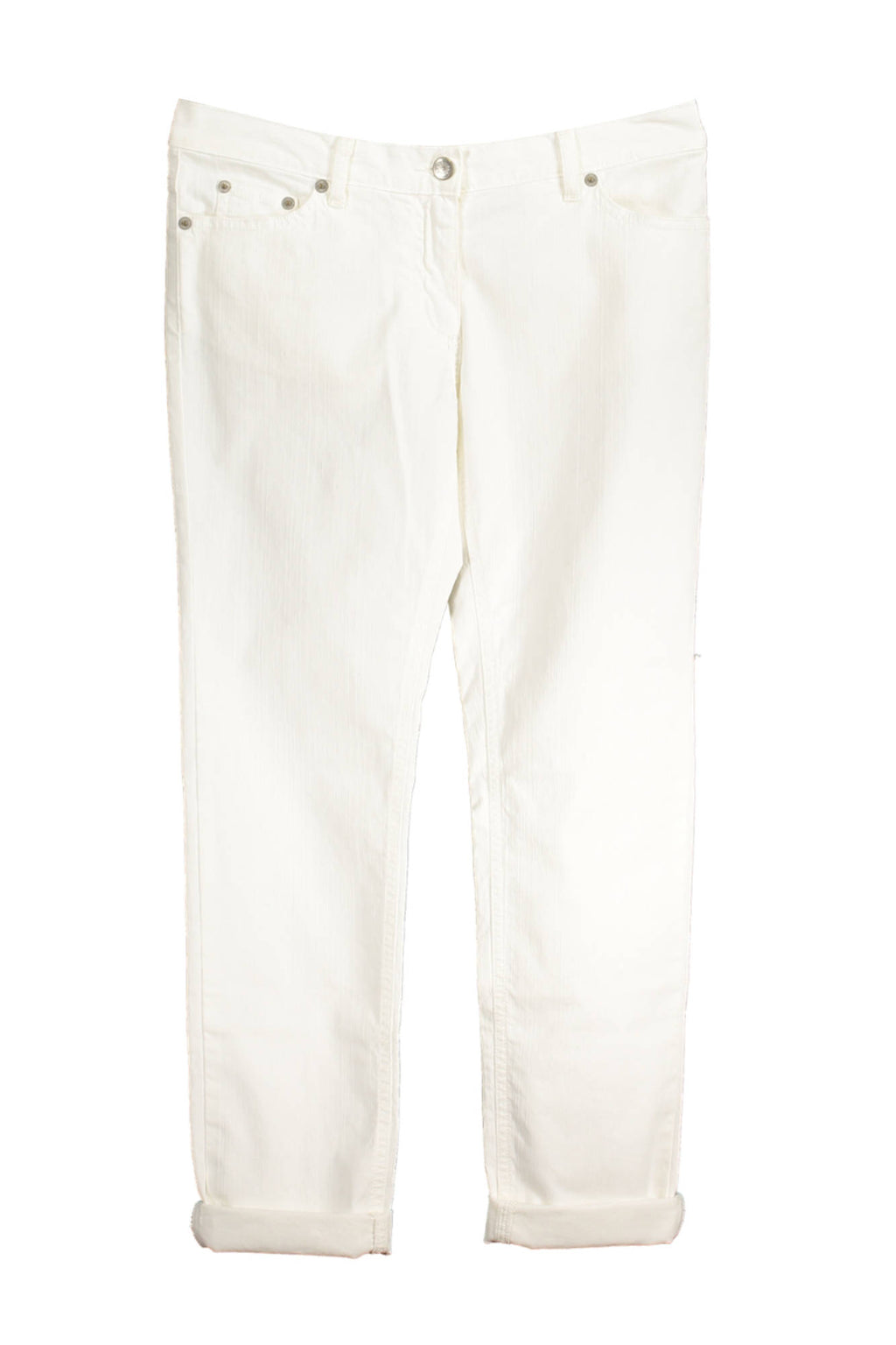 FRED PERRY WOMEN'S WHITE TROUSERS 