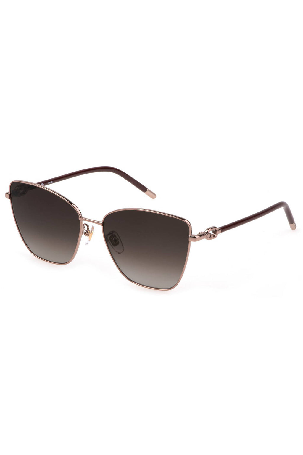 FURLA WOMEN'S SILVER SUNGLASSES 
