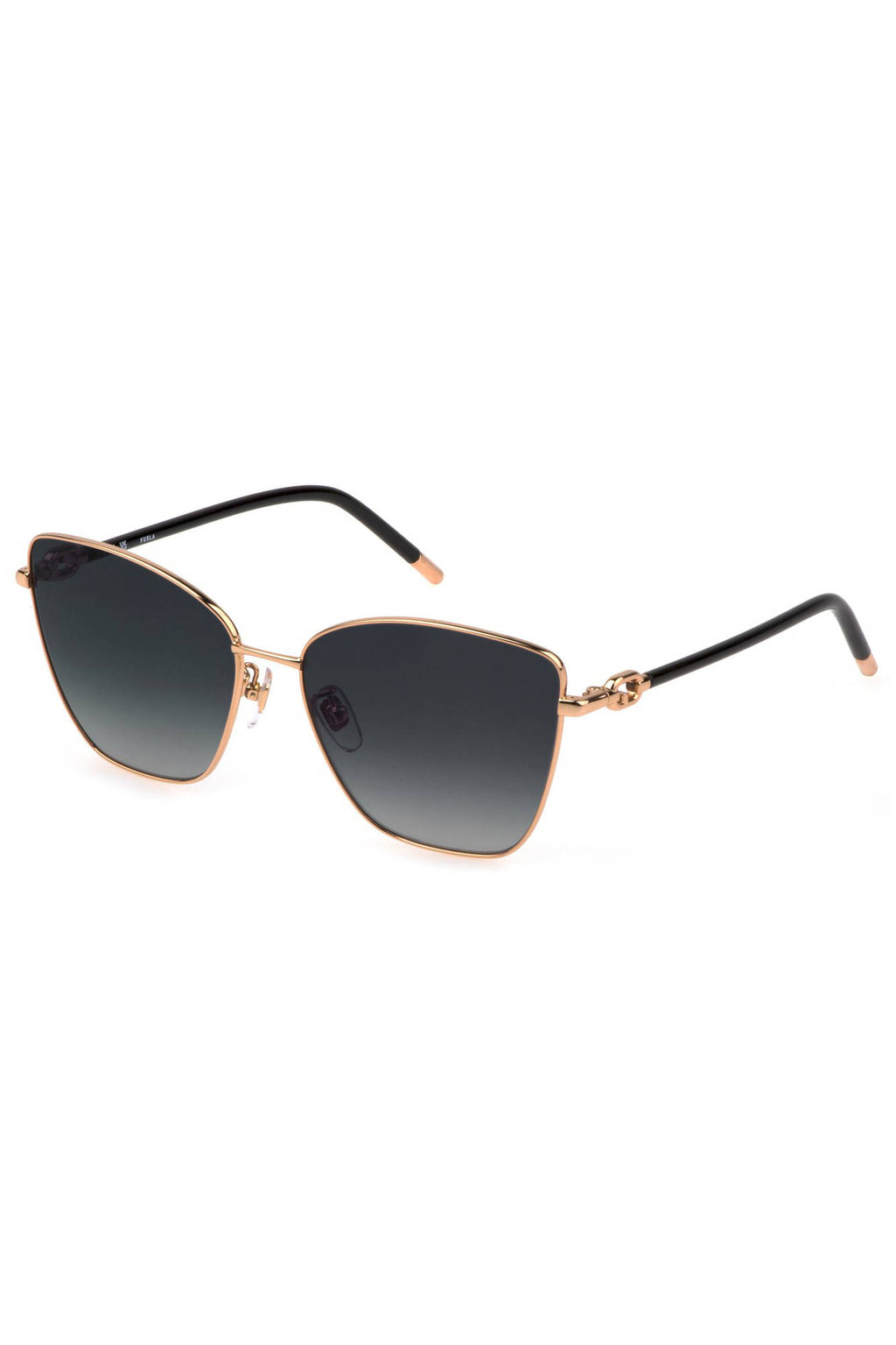 FURLA WOMEN'S GOLD SUNGLASSES 