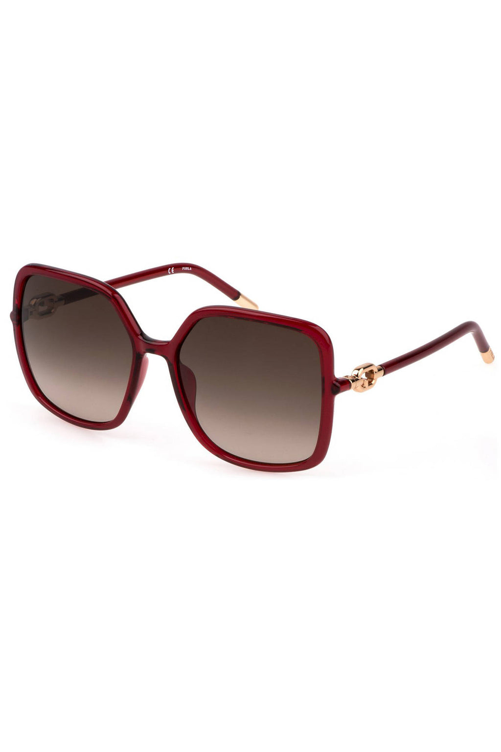FURLA WOMEN'S RED SUNGLASSES 