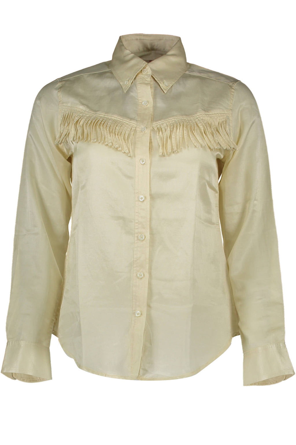 CAMISA DE MANGA LARGA PARA MUJER GANT, BEIGE 