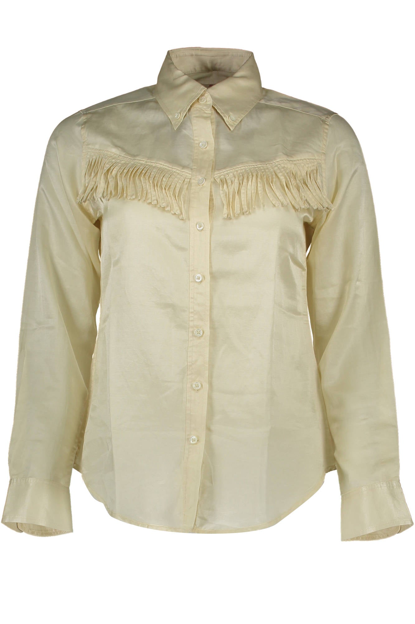 CAMISA DE MANGA LARGA PARA MUJER GANT, BEIGE 