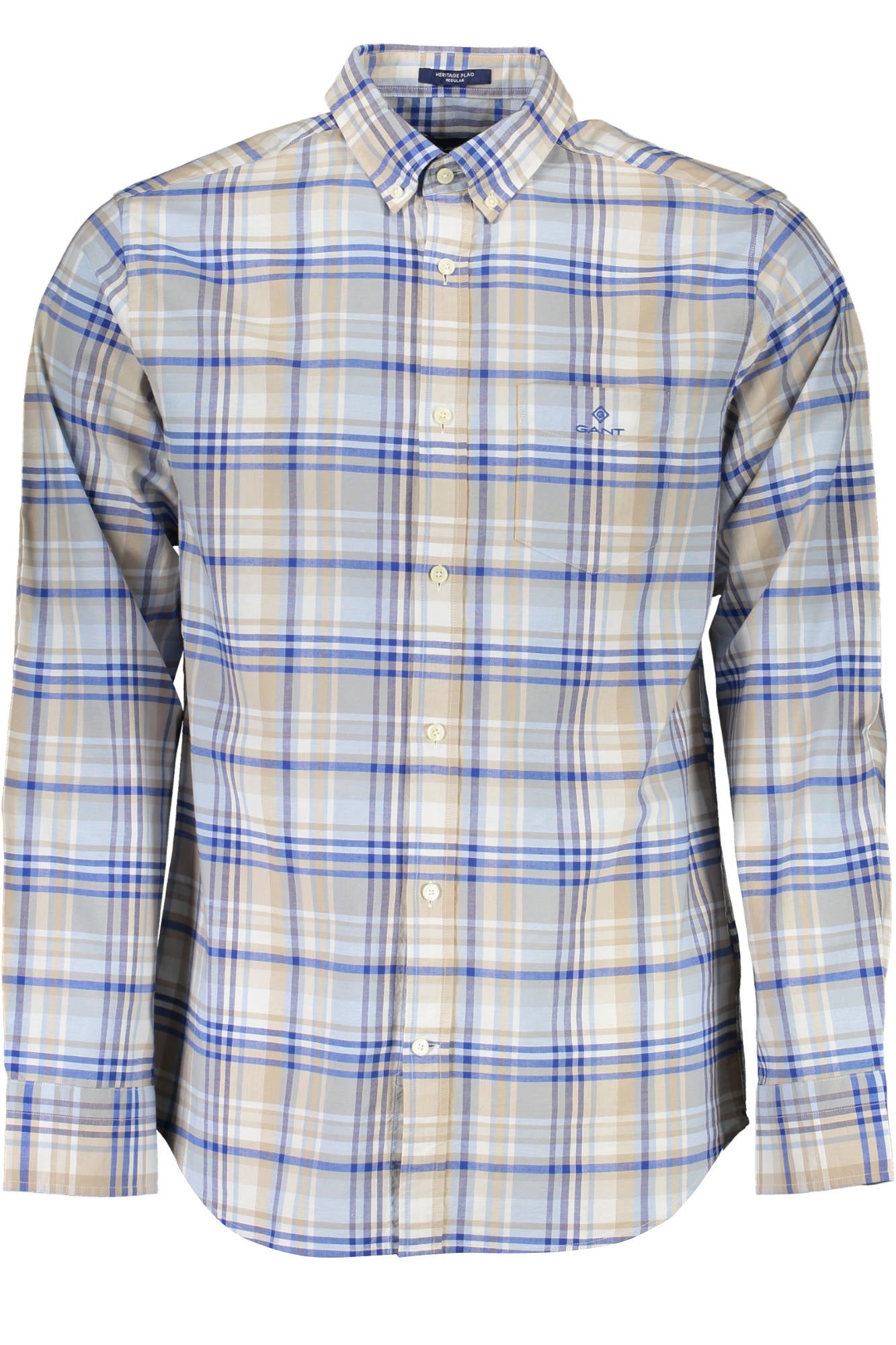 GANT CAMICIA MANICHE LUNGHE UOMO AZZURRO