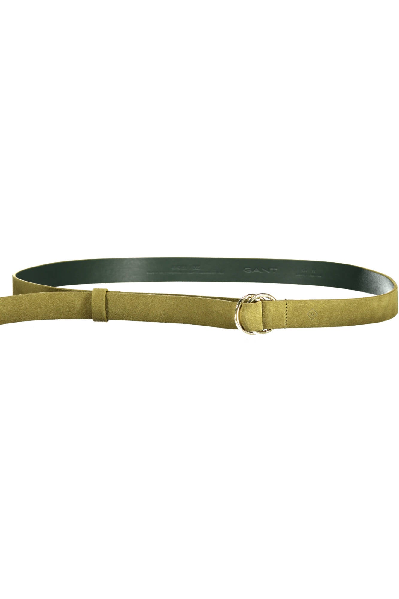 GANT WOMEN'S GREEN LEATHER BELT 