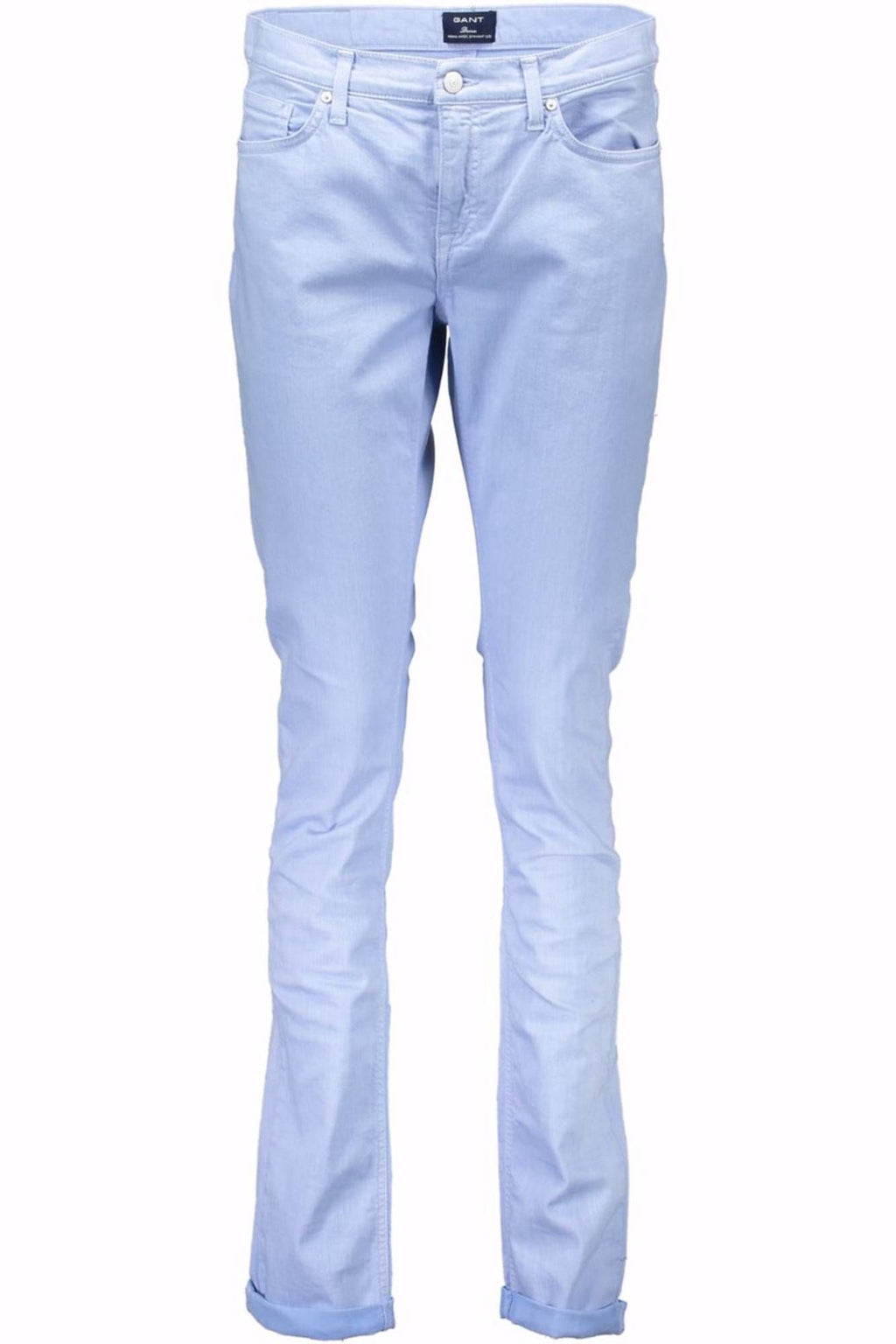 GANT WOMEN'S LIGHT BLUE TROUSERS 