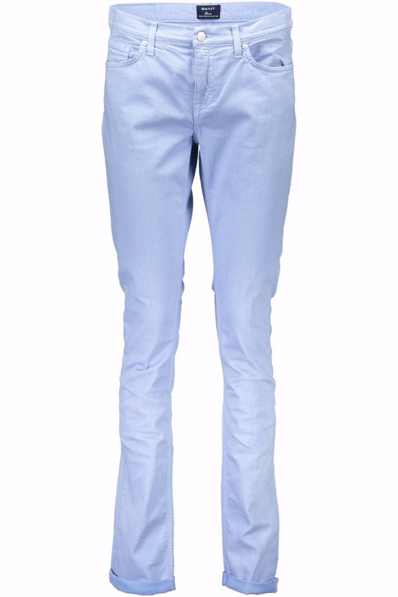 GANT WOMEN'S LIGHT BLUE TROUSERS 