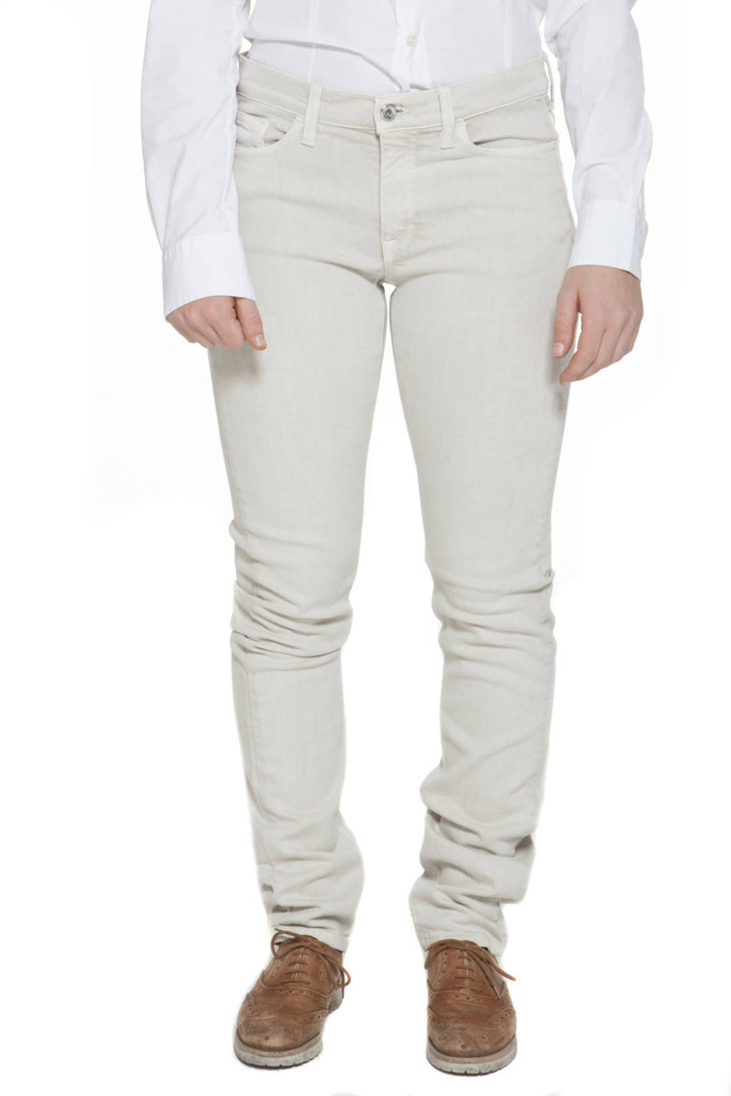 GANT WOMEN'S BEIGE TROUSERS 